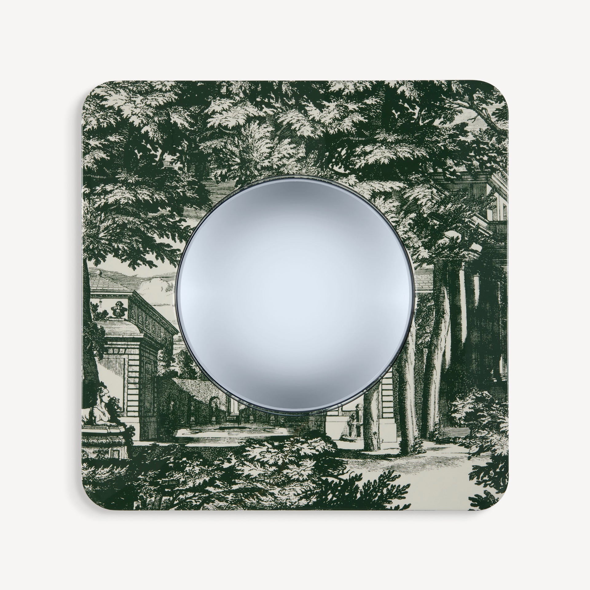 fornasetti-giardino-settecentesco-spiegel-konvex-gerahmt image 1