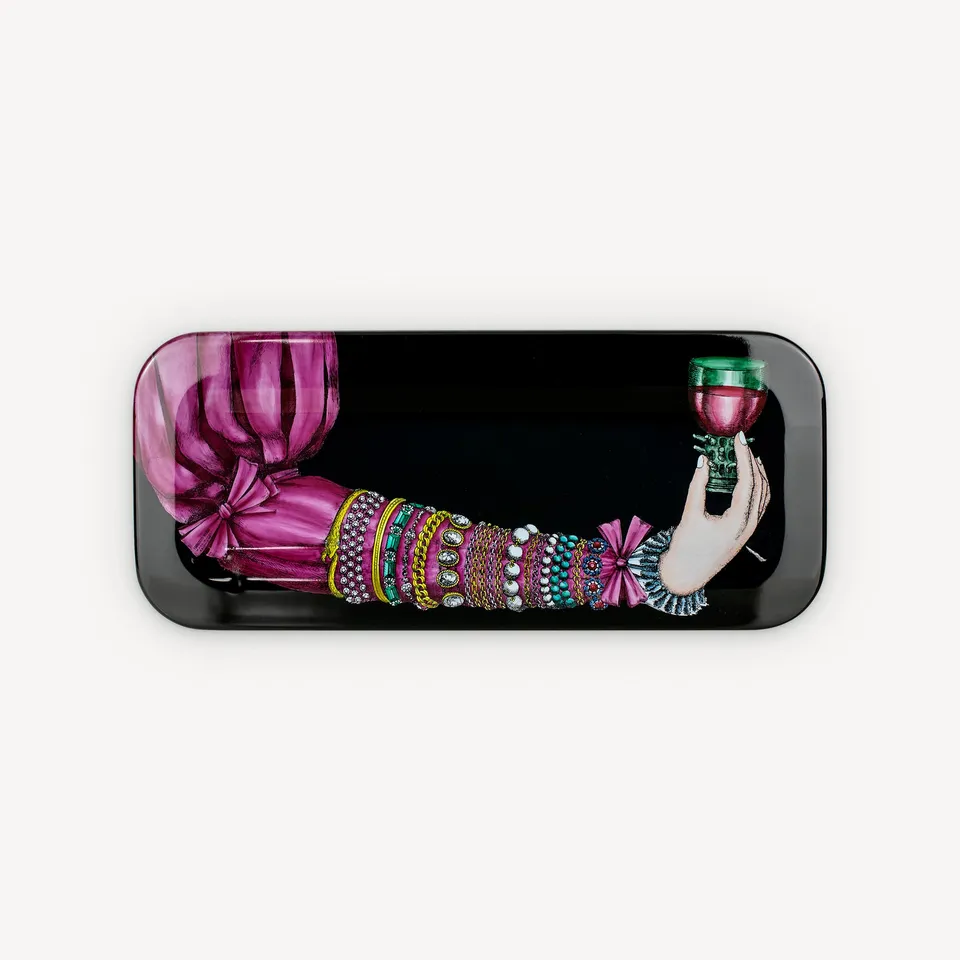 fornasetti-braccio-ingioiellato-tablett-metall-lackiert-arm image 1