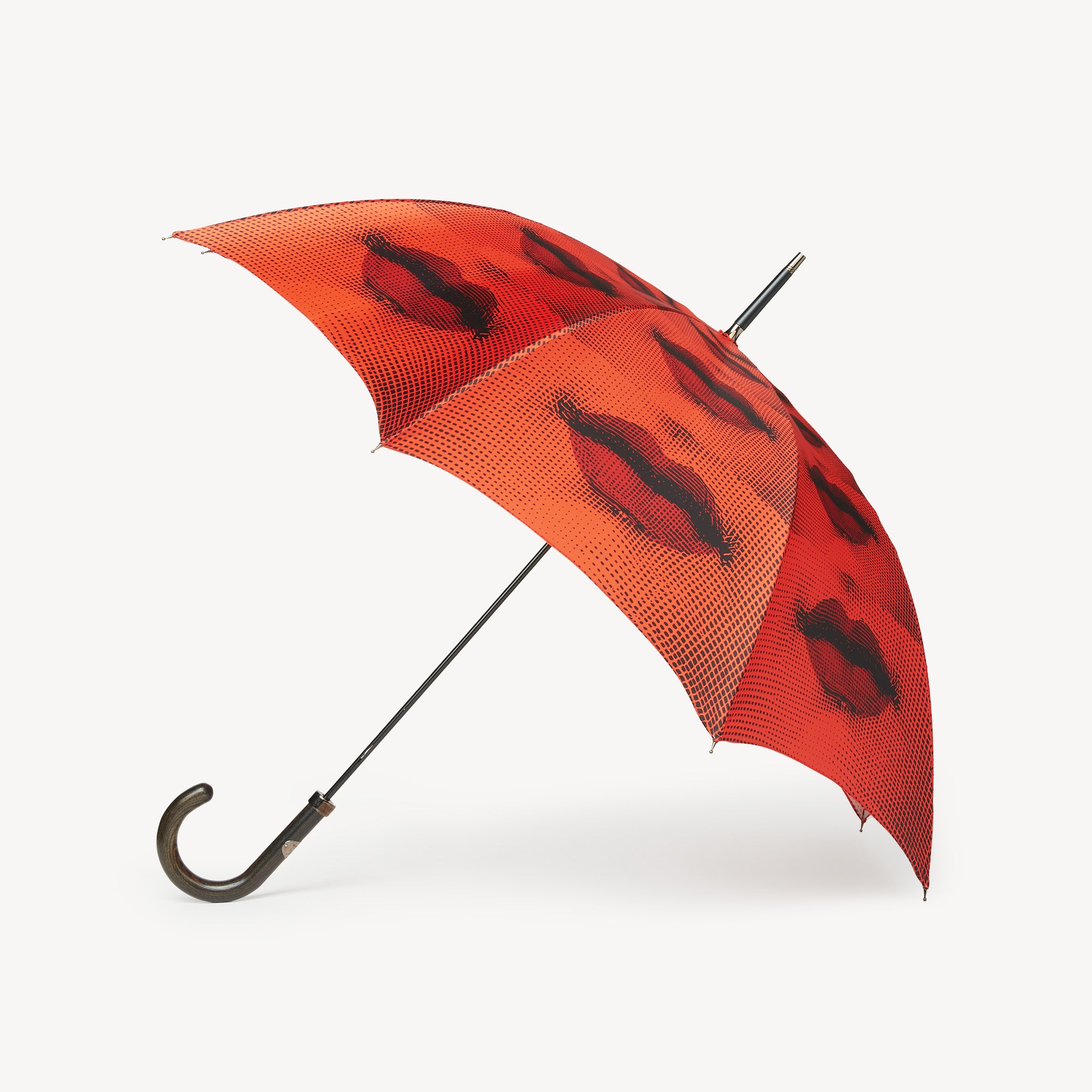 fornasetti-bocche-regenschirm-holzgriff-mit-lippen-motiv image 1