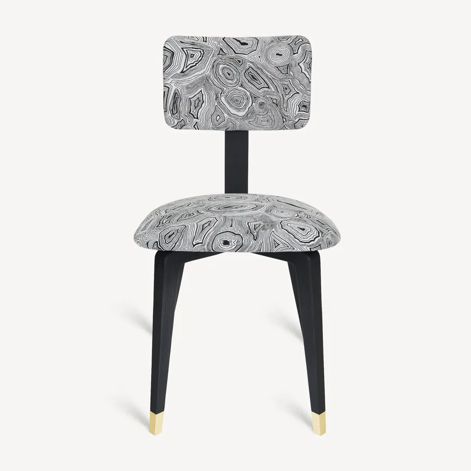 fornasetti-malachite-polsterstuhl-jacquard-esszimmer image 1