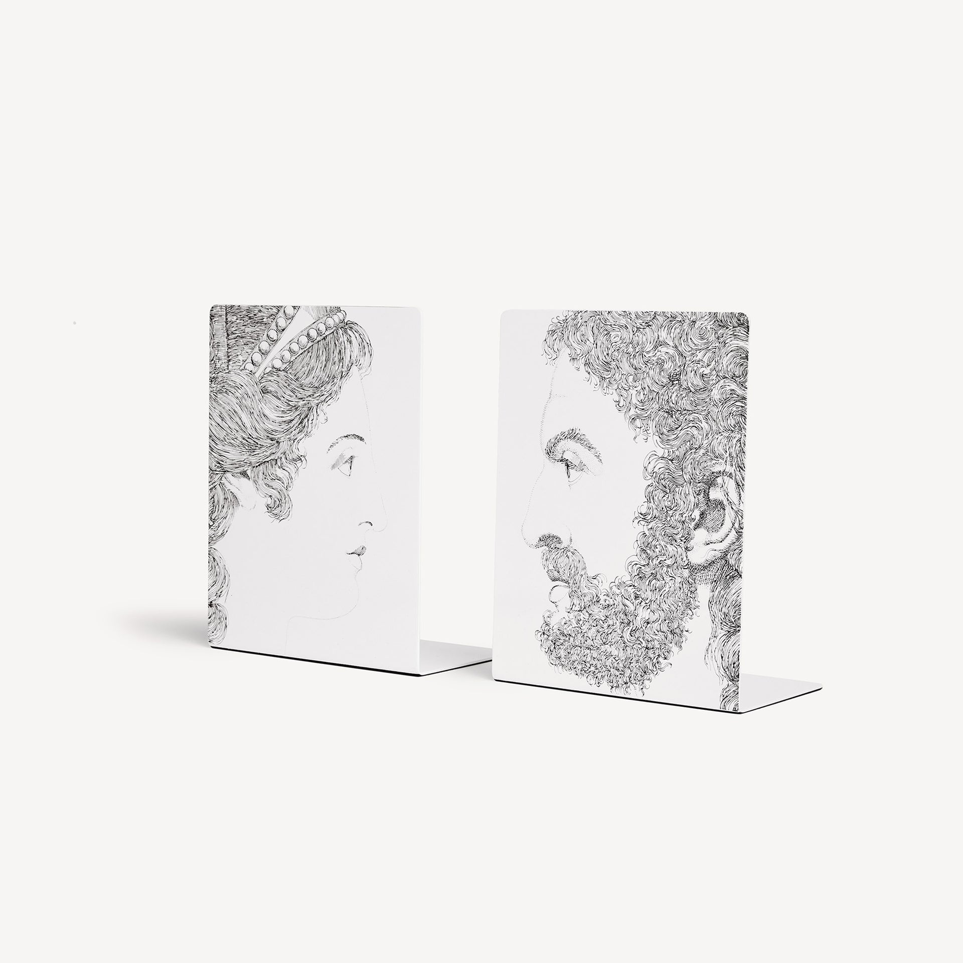 fornasetti-profili-buchstu-tzen-paar-profil-metall image 1