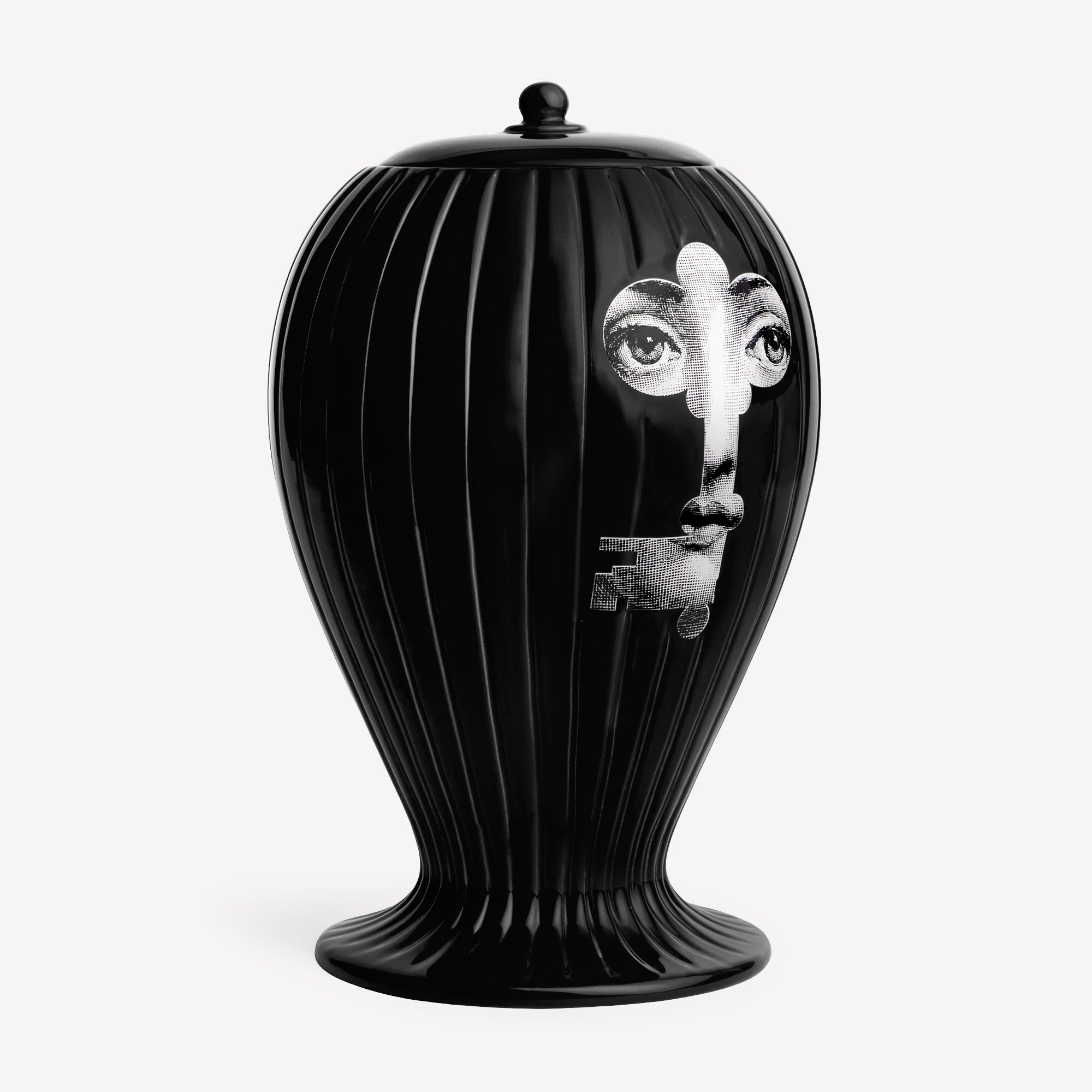 fornasetti-chiave-serratura-vase-gestreift-keramik-limitiert image 2