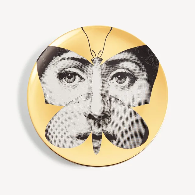 fornasetti-tema-e-variazioni-n-96-wandteller-gold-dekor image 1