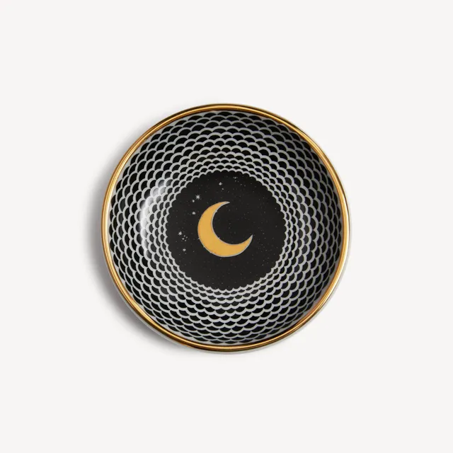 fornasetti-lunocentrica-aschenbecher-porzellan-mit-gold image 1