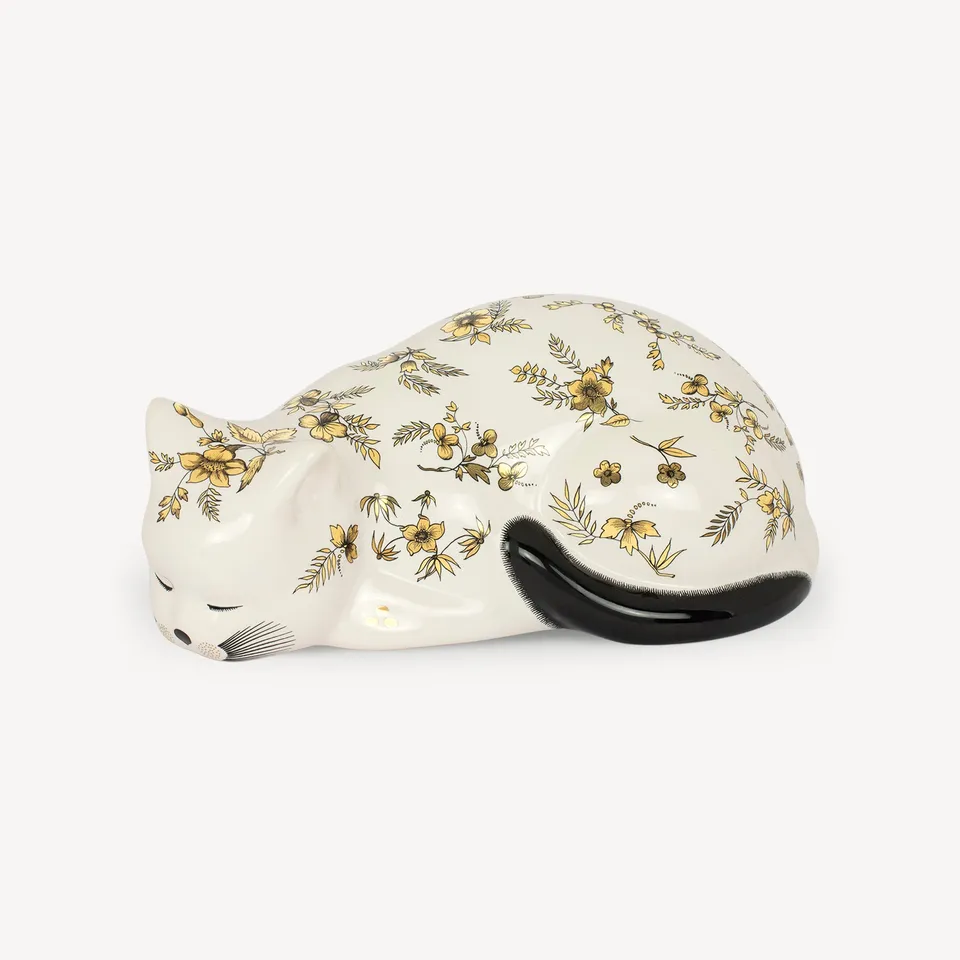 atelier-fornasetti-cat-fiorato-dekofigur-porzellan image 1