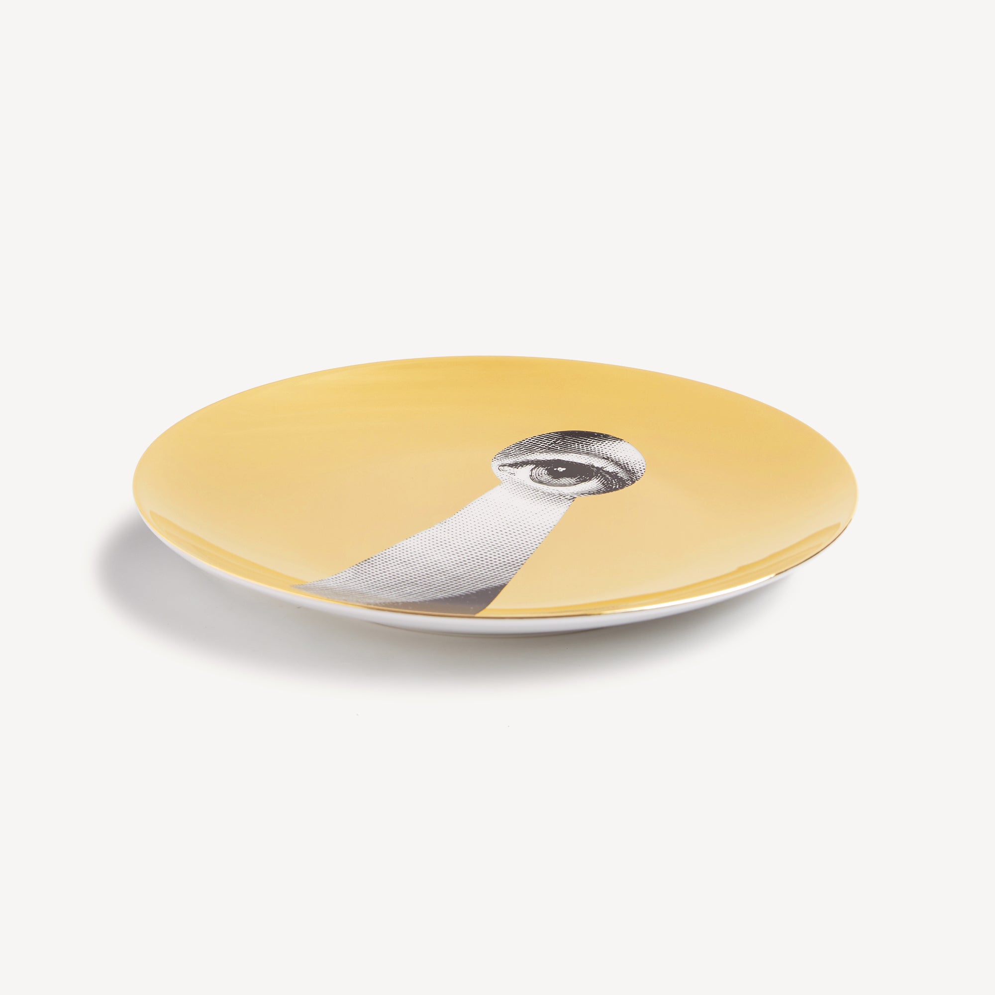 fornasetti-tema-e-variazioni-n-14-wandteller-gold-porzellan image 2