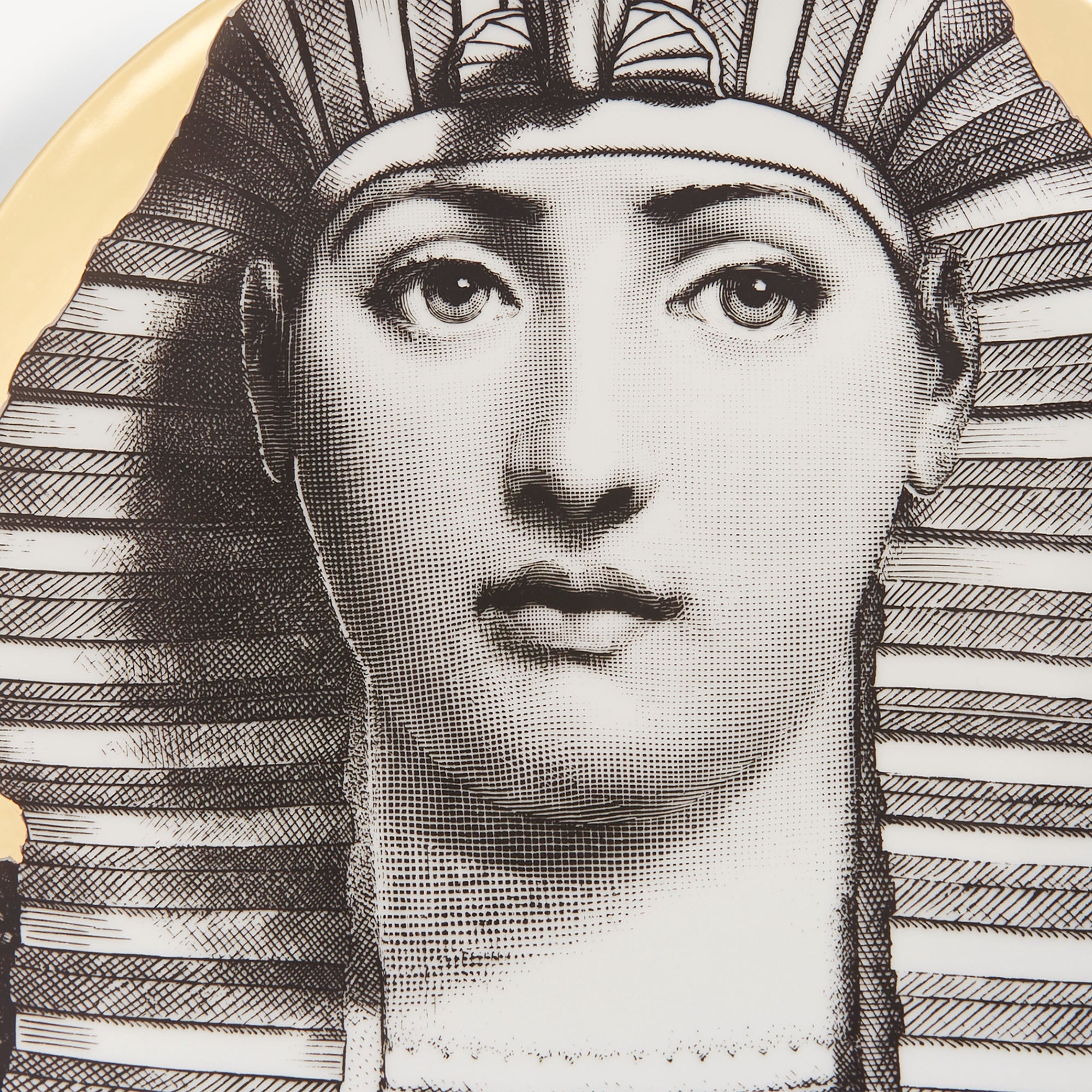atelier-fornasetti-tema-e-variazioni-n-221-wandteller-porzellan-gold image 4