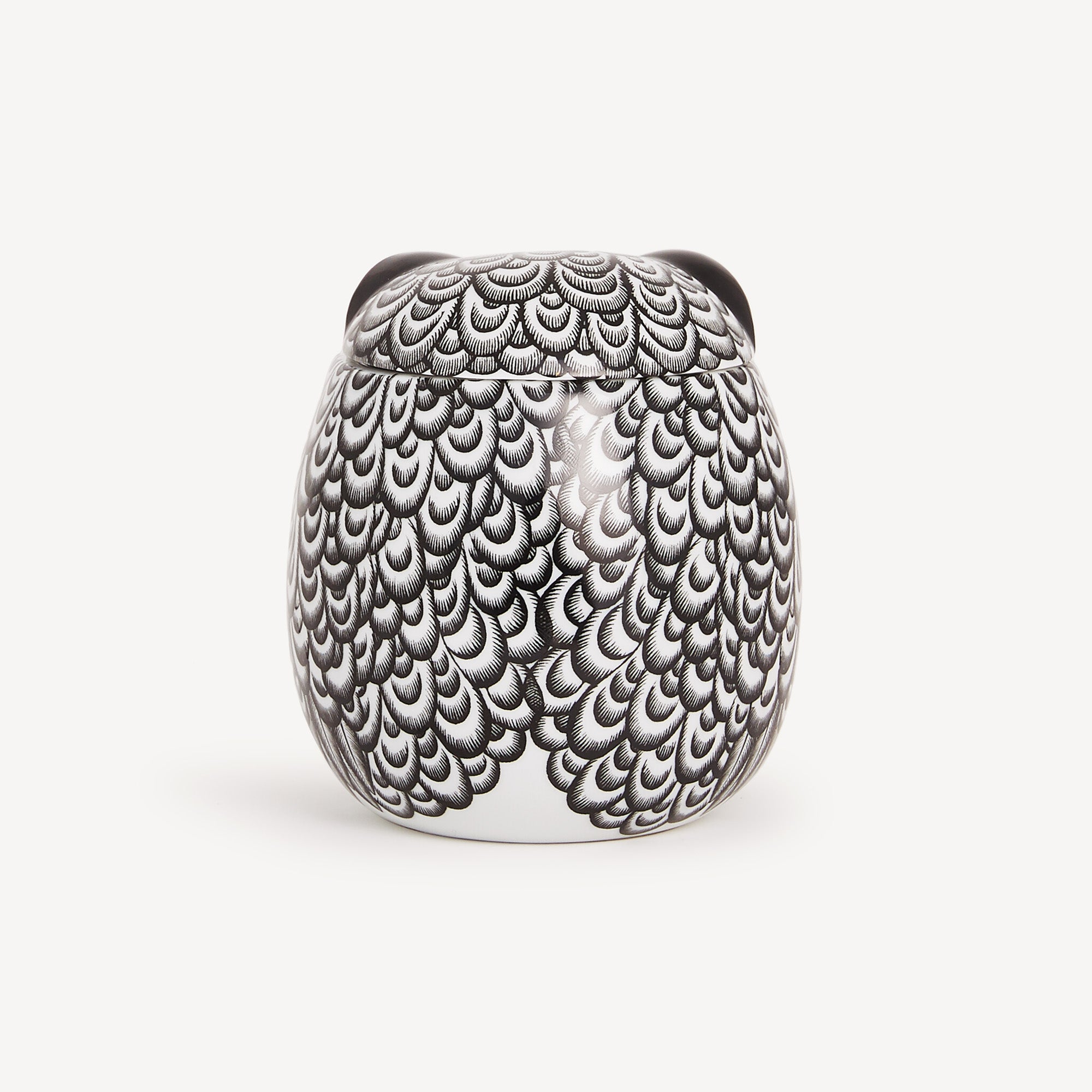 atelier-fornasetti-civetta-piumata-dose-eule-porzellan-mit-gold image 2