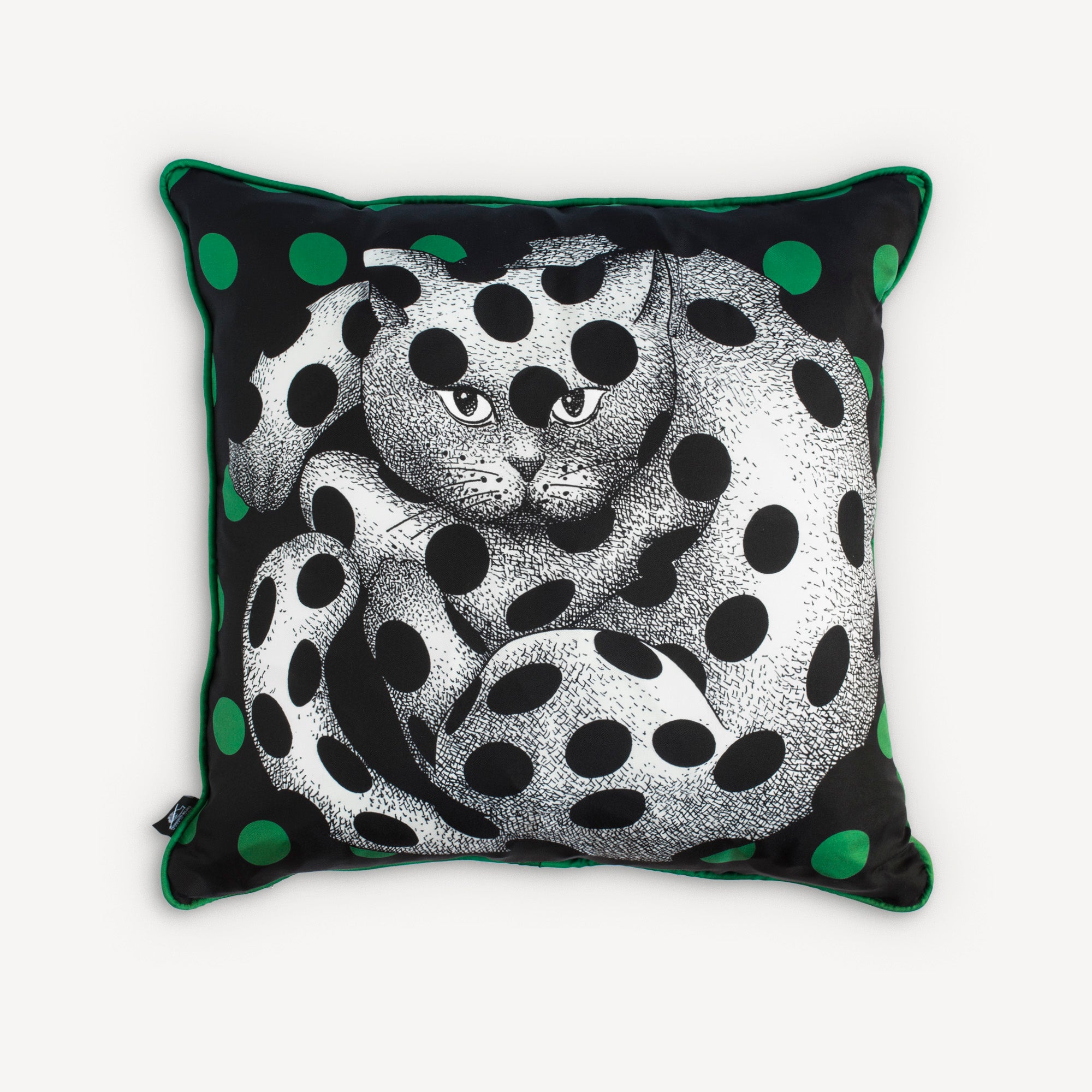 fornasetti-high-fidelity-kissen-katze-punkte-bezug-f-llung image 1