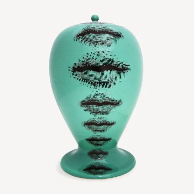 fornasetti-bocche-vase-gr-n-mund-motiv-porzellan image 1