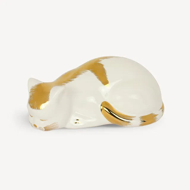 atelier-fornasetti-cat-striato-katzenfigur-porzellan image 1