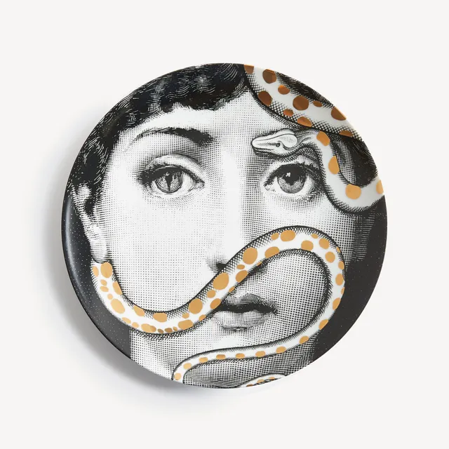 fornasetti-tema-e-variazioni-wandteller-n-383-porzellan-mit-gold image 1