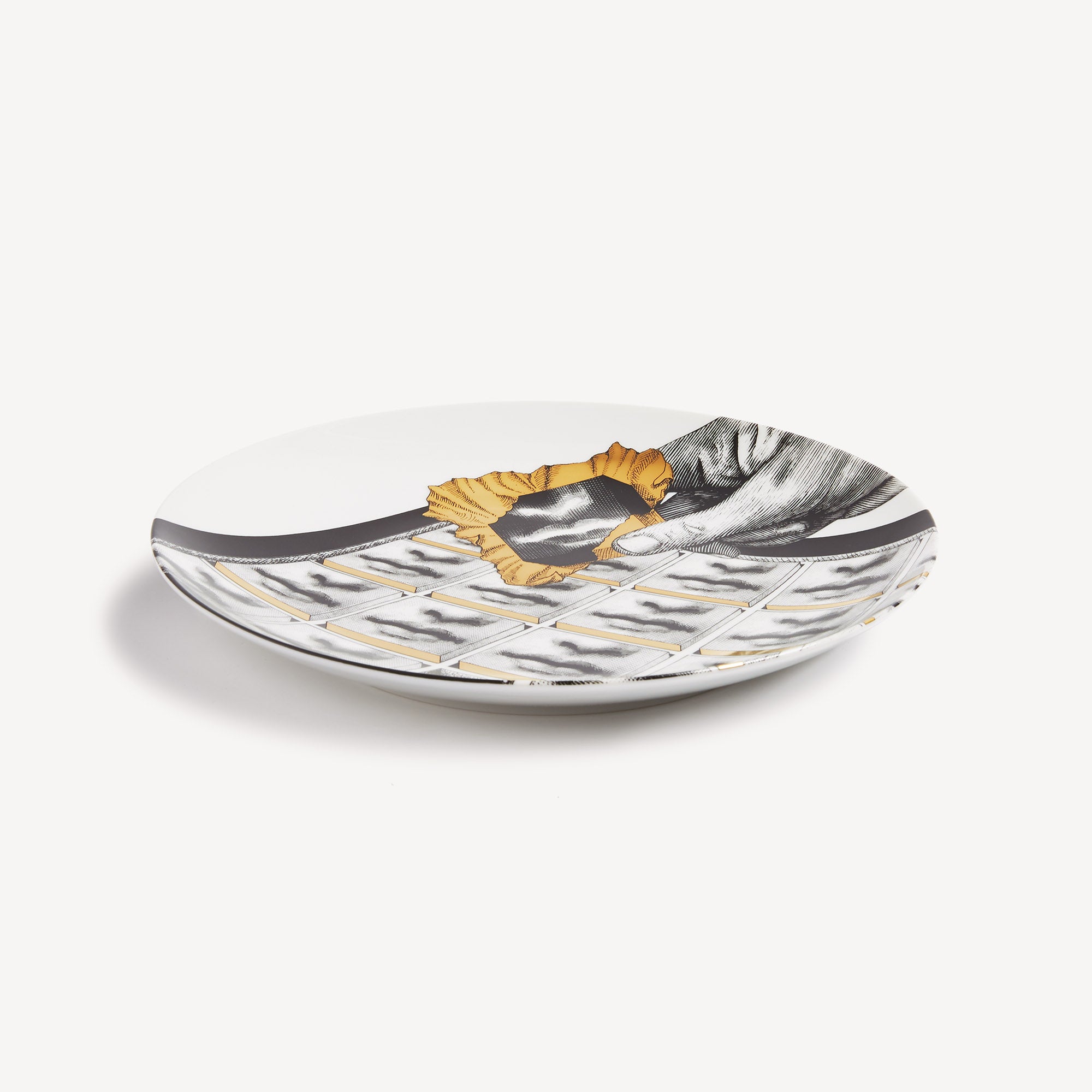 atelier-fornasetti-tema-e-variazioni-wandteller-n-362-porzellan-gold image 2