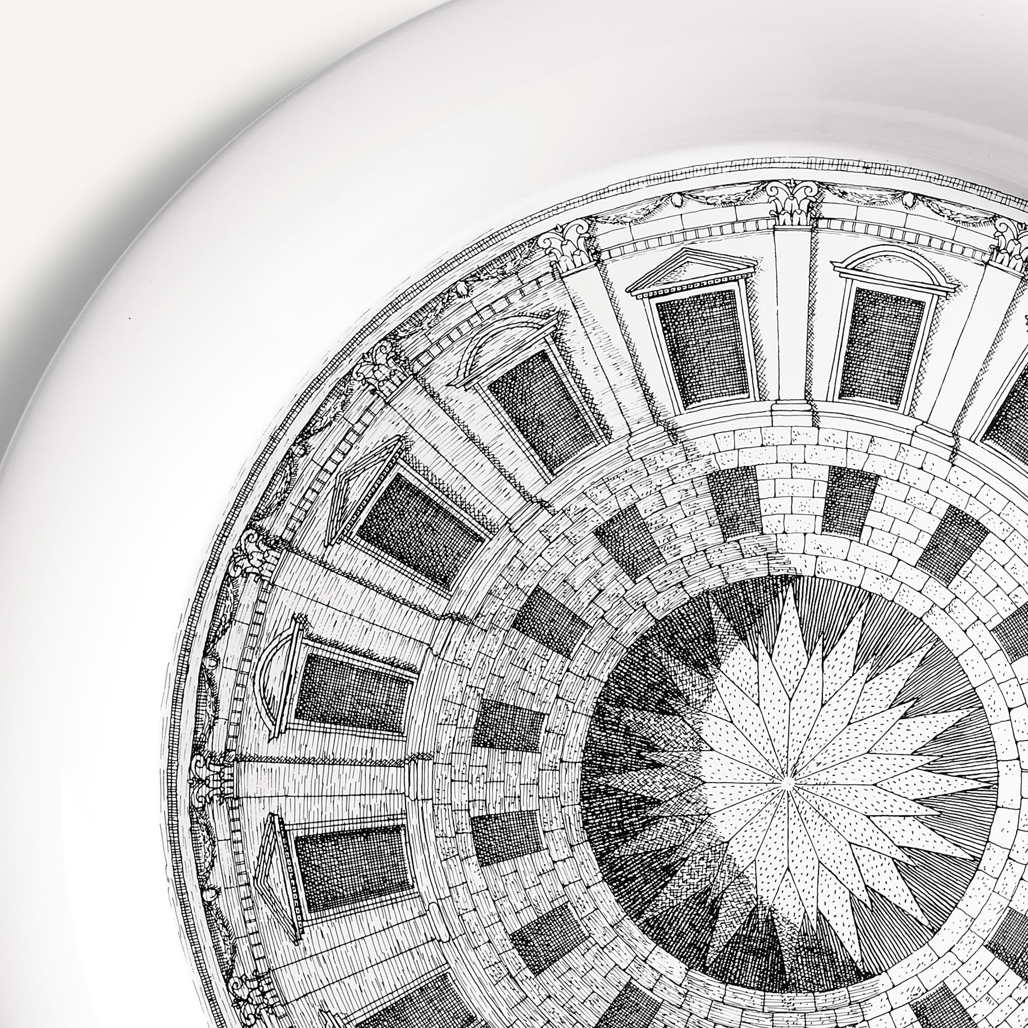 atelier-fornasetti-cortile-tablett-rund-handdekoriert image 4
