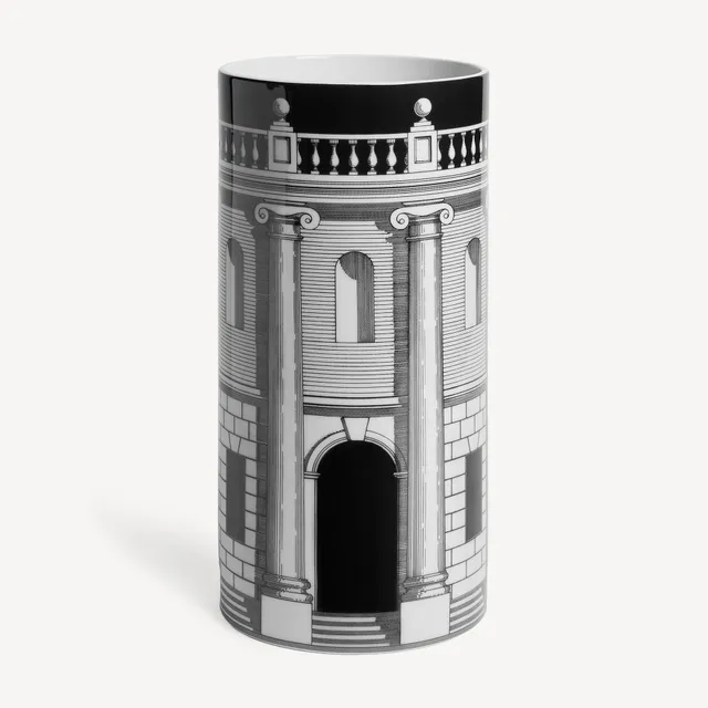 fornasetti-casa-con-colonne-medium-cylindrical-vase-blumenvase-s-ulen image 1