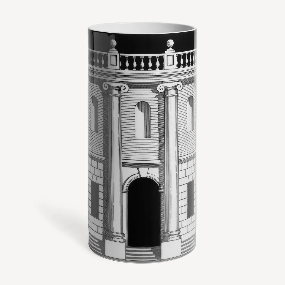 fornasetti-casa-con-colonne-medium-cylindrical-vase-blumenvase-s-ulen image 1