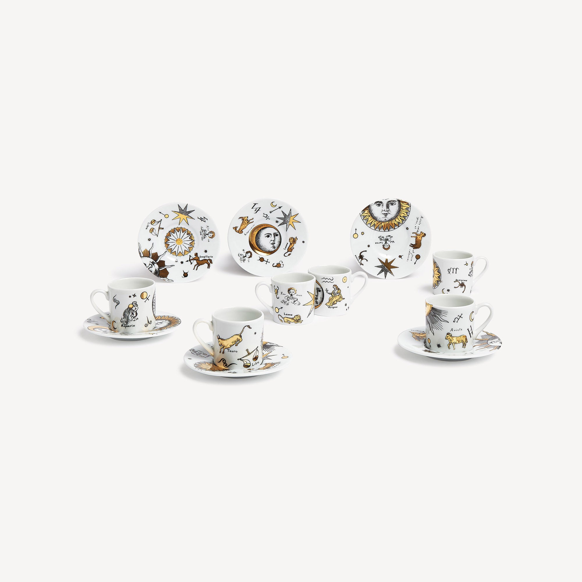 atelier-fornasetti-astronomici-kaffeetassen-6er-set-porzellan image 1