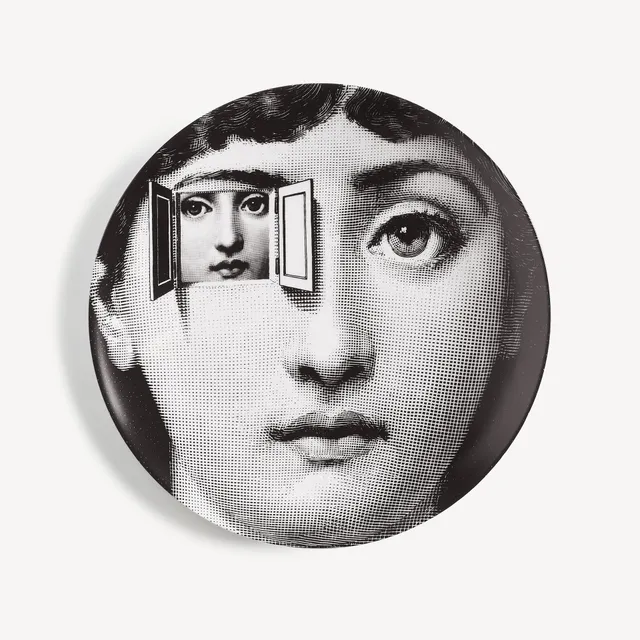 fornasetti-tema-e-variazioni-wandteller-n-116-porzellan-gesicht image 1