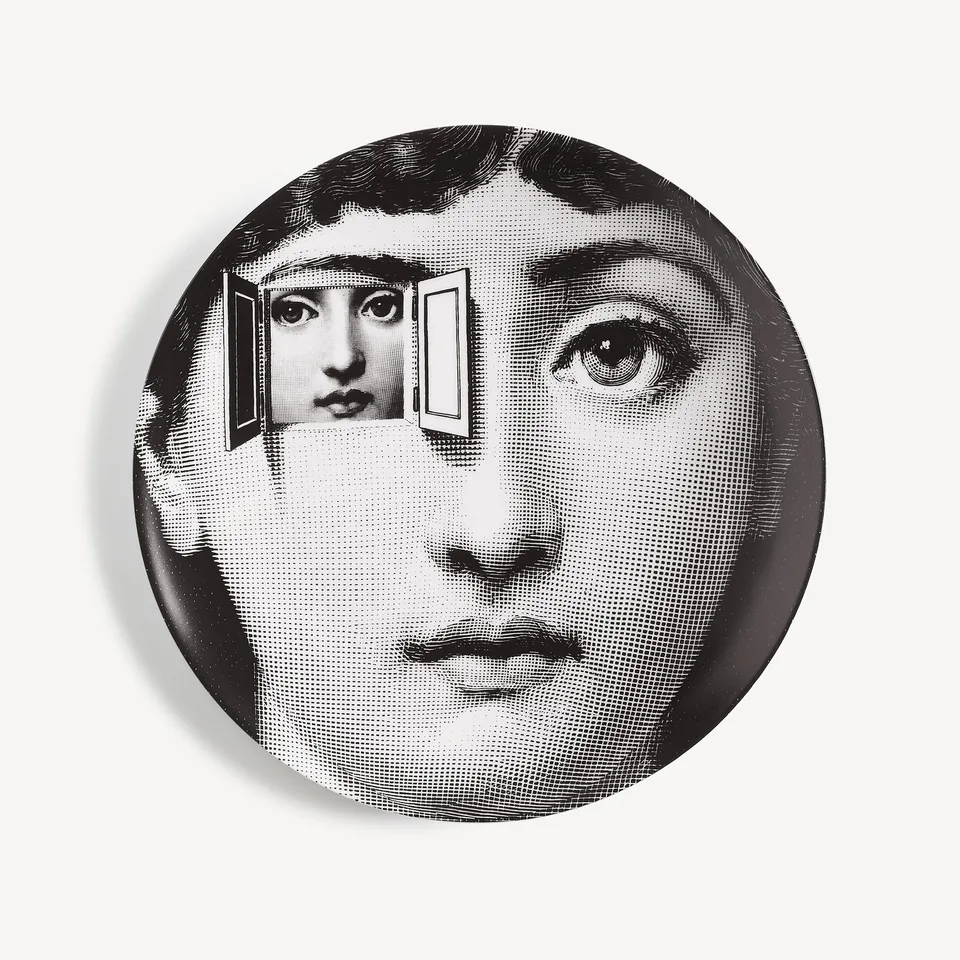 fornasetti-tema-e-variazioni-wandteller-n-116-porzellan-gesicht image 1