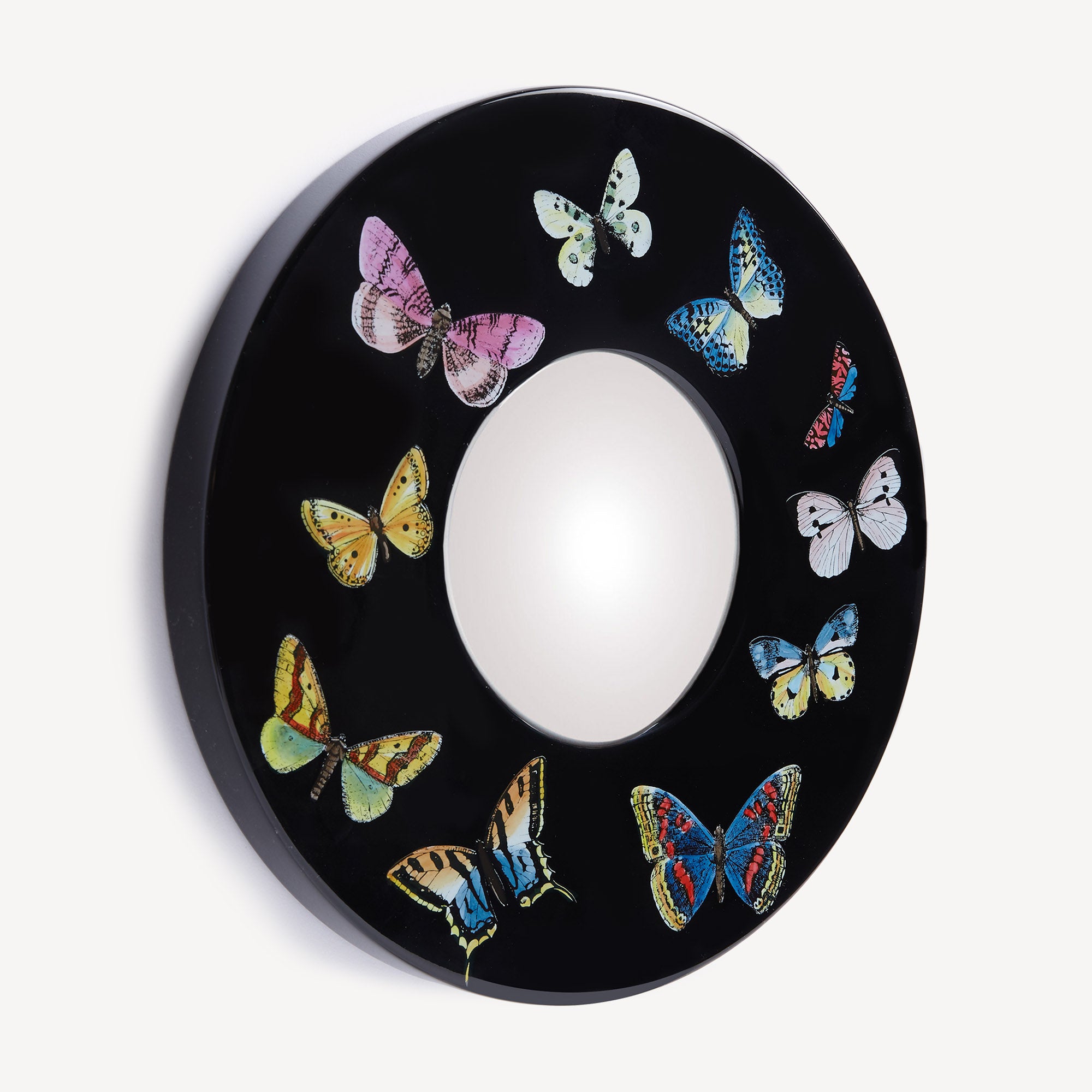 fornasetti-farfalle-spiegel-konvex-holzrahmen-wandspiegel image 2