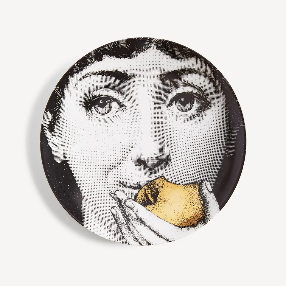 fornasetti-tema-e-variazioni-n-360-wandteller-gold-porzellan image 1