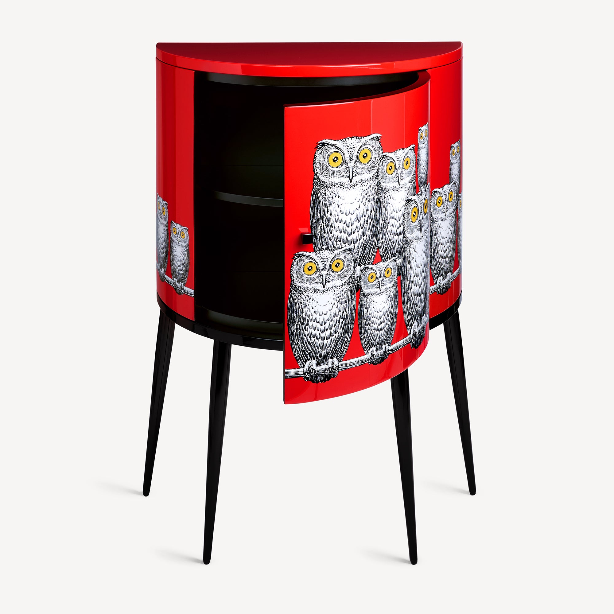fornasetti-civette-konsole-eulen-dunkelrot-nummeriert image 4
