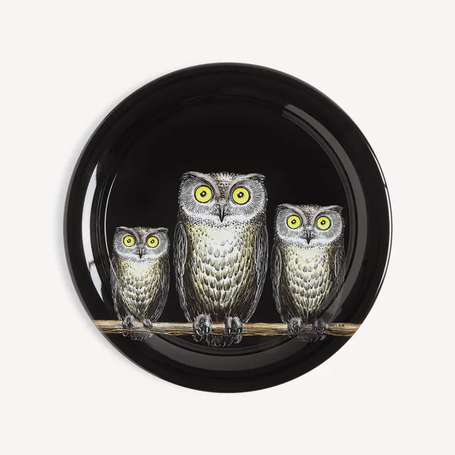 atelier-fornasetti-civette-tablett-eulen-mit-gestell-couchtisch image 1