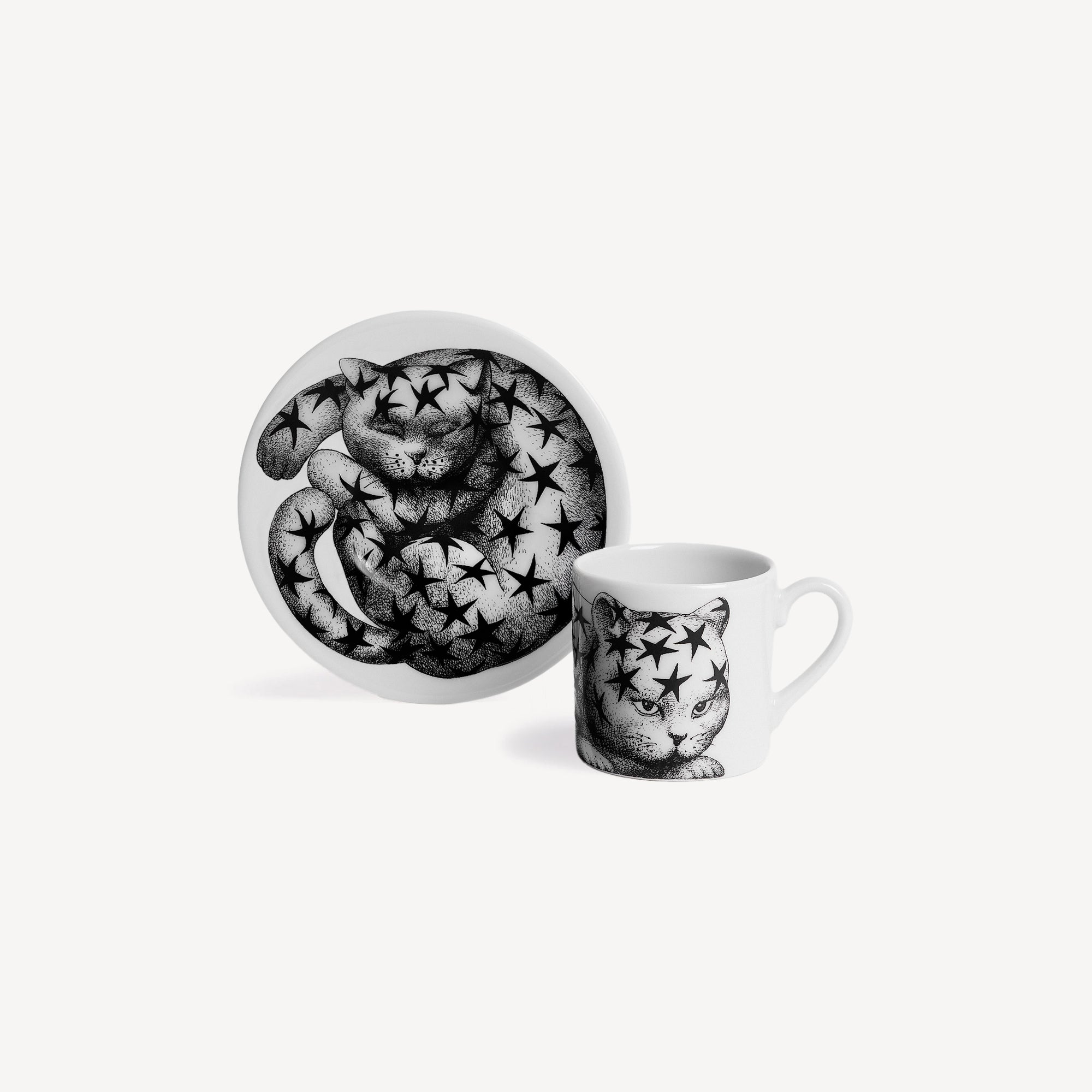 fornasetti-high-fidelity-quadrettato-kaffeetasse-katze-kariert image 4