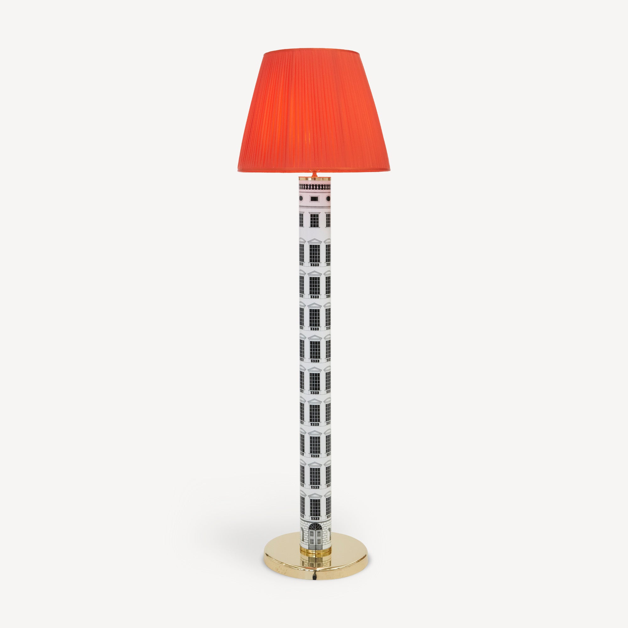 fornasetti-lampenschirm-konisch-plissee-stoff-tischlampe image 3