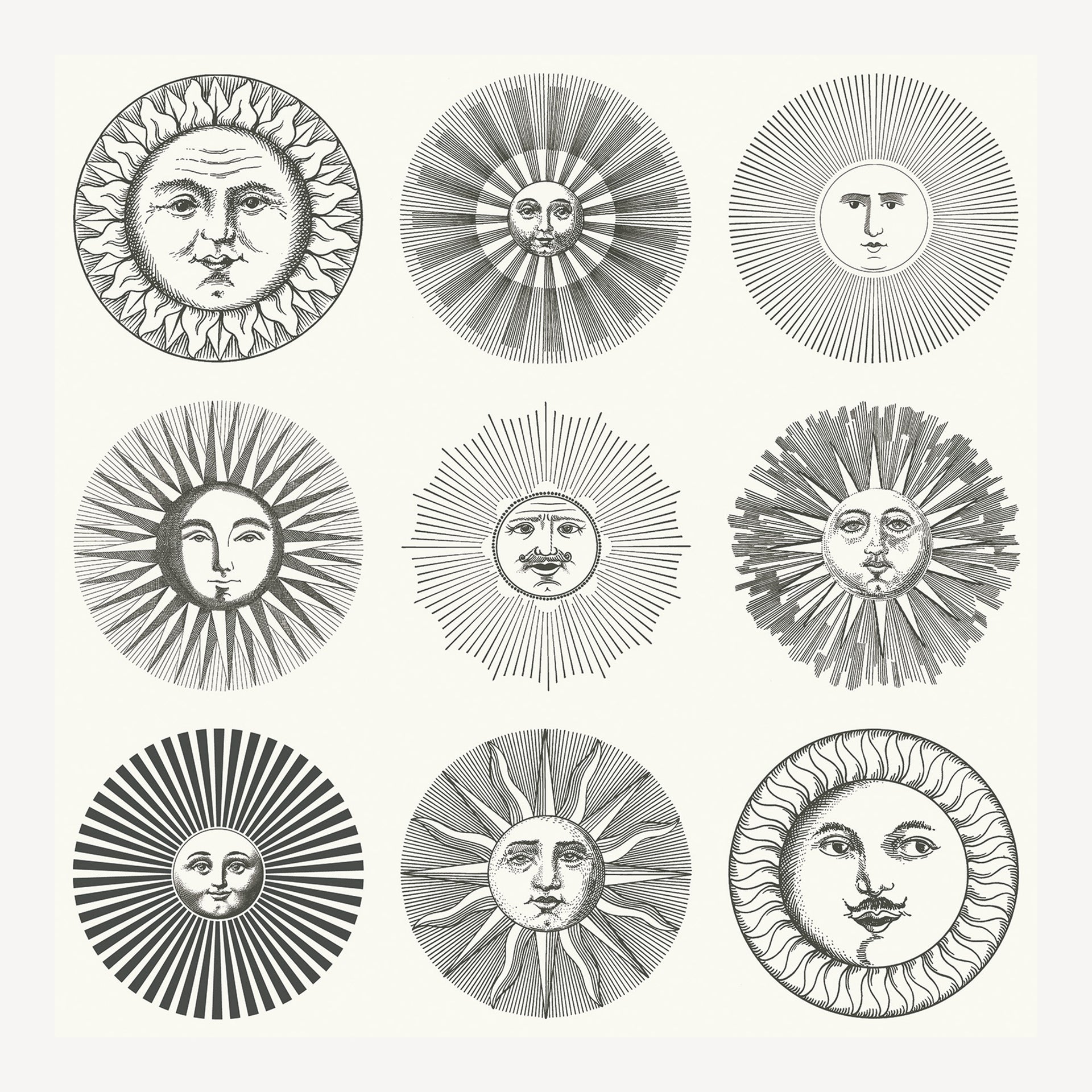 atelier-fornasetti-soli-tapete-52cm-x-10m-sonnen image 1