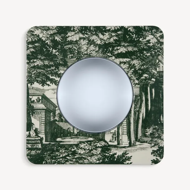 fornasetti-giardino-settecentesco-spiegel-konvex-gerahmt image 1