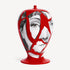 fornasetti-cocci-vase-keramik-schwarz-auf-rot-limitiert image 2