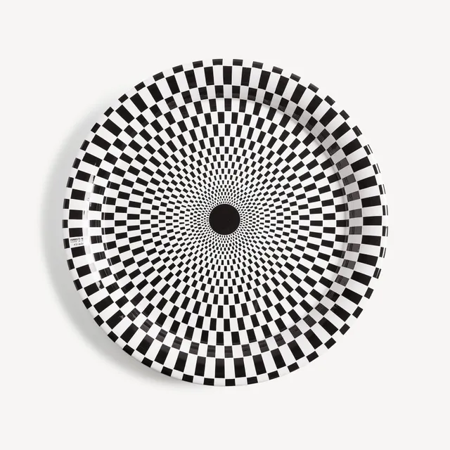 fornasetti-egocentrismo-tablett-rund-spirale-porzellan image 1