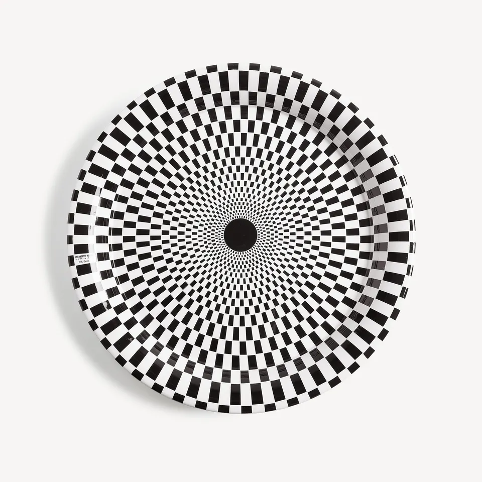 fornasetti-egocentrismo-tablett-rund-spirale-porzellan image 1
