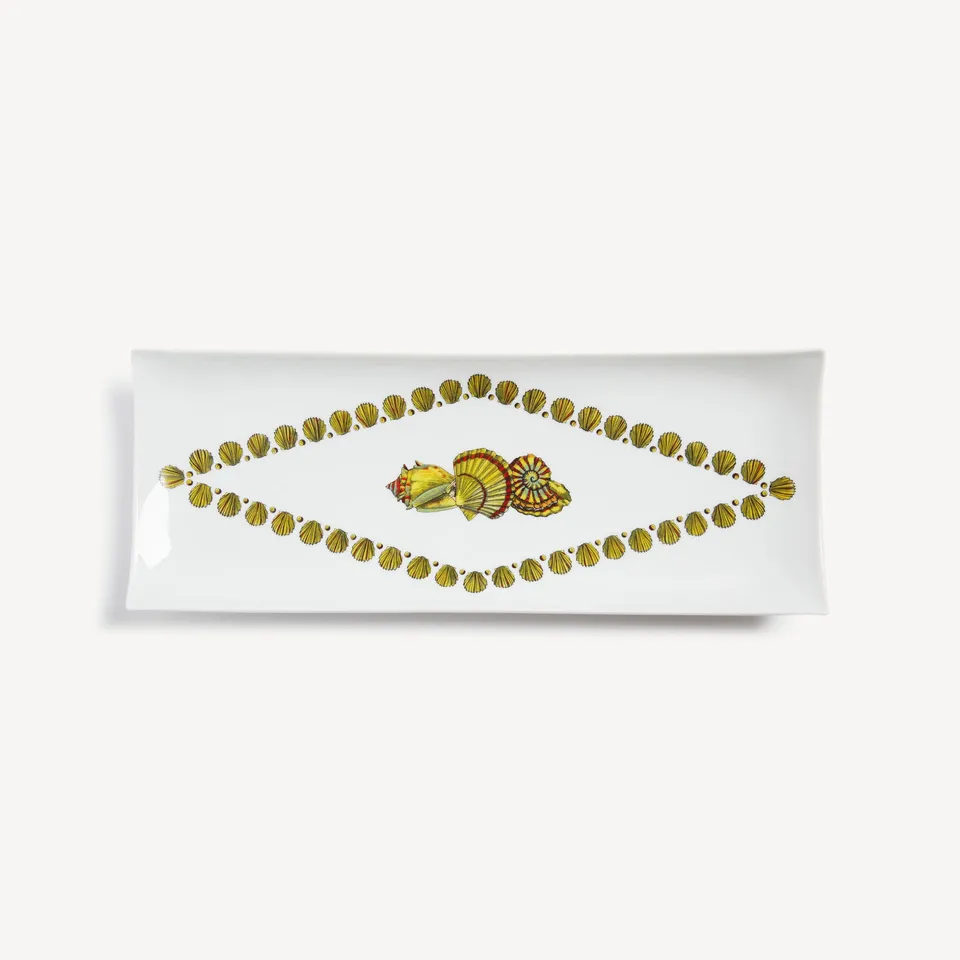 fornasetti-giro-di-conchiglie-tablett-rechteckig-porzellan-muscheln image 1