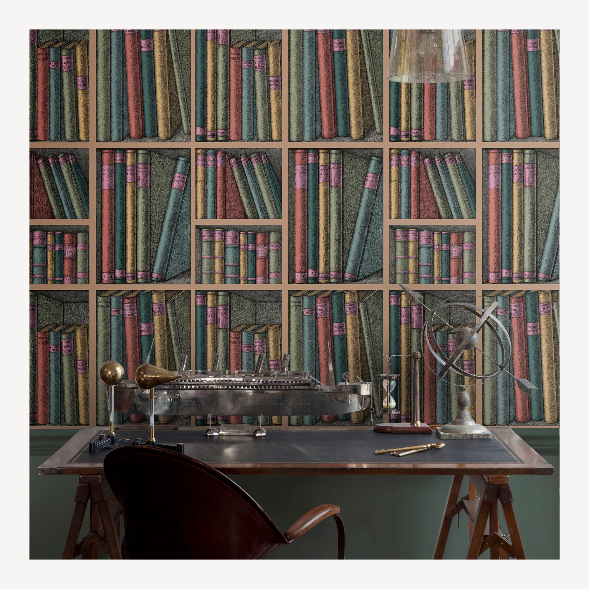 fornasetti-ex-libris-tapete-52-cm-x-10-m-bibliothek-2 image 2