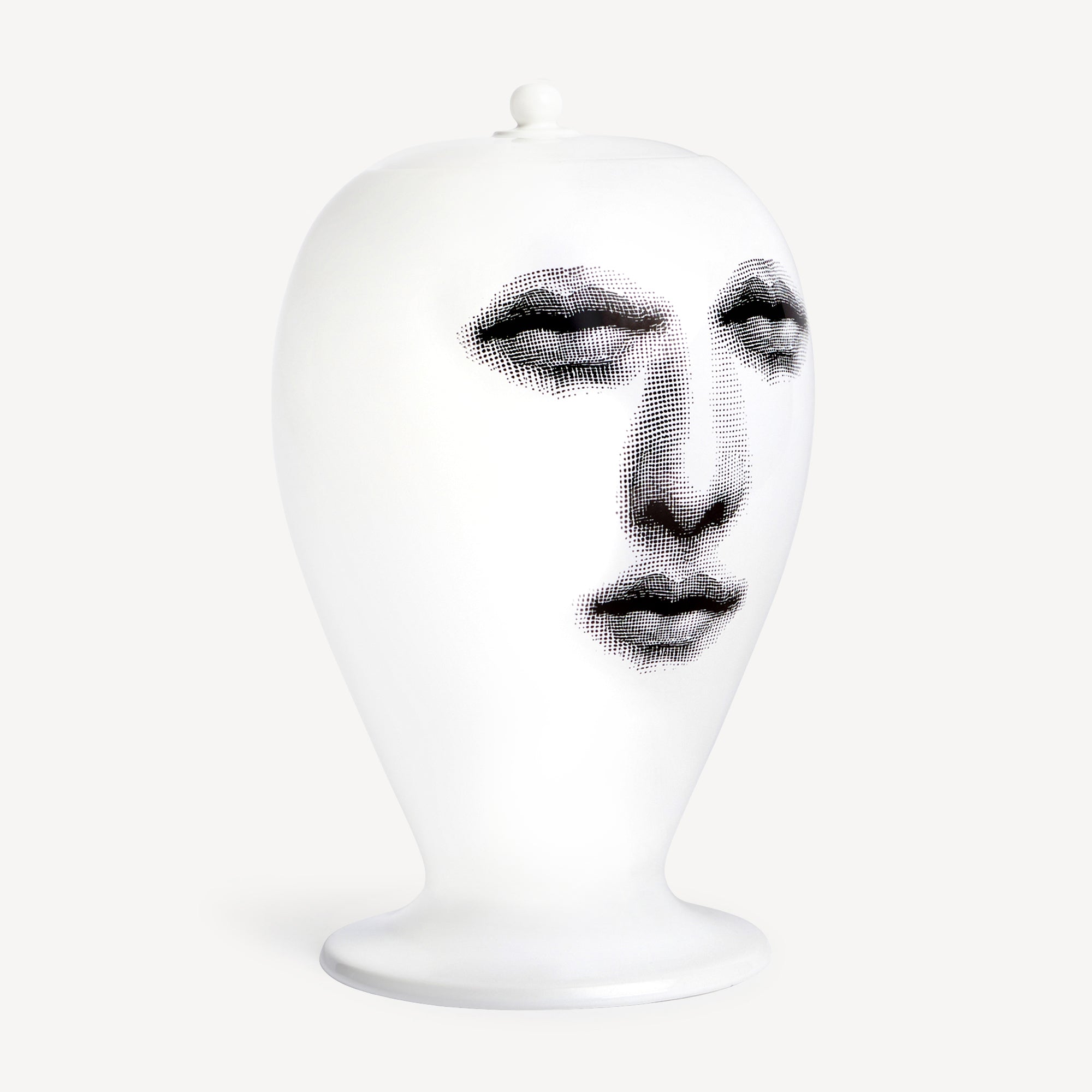 fornasetti-viso-a-bocche-vase-keramik-schwarz-wei-limitiert image 2