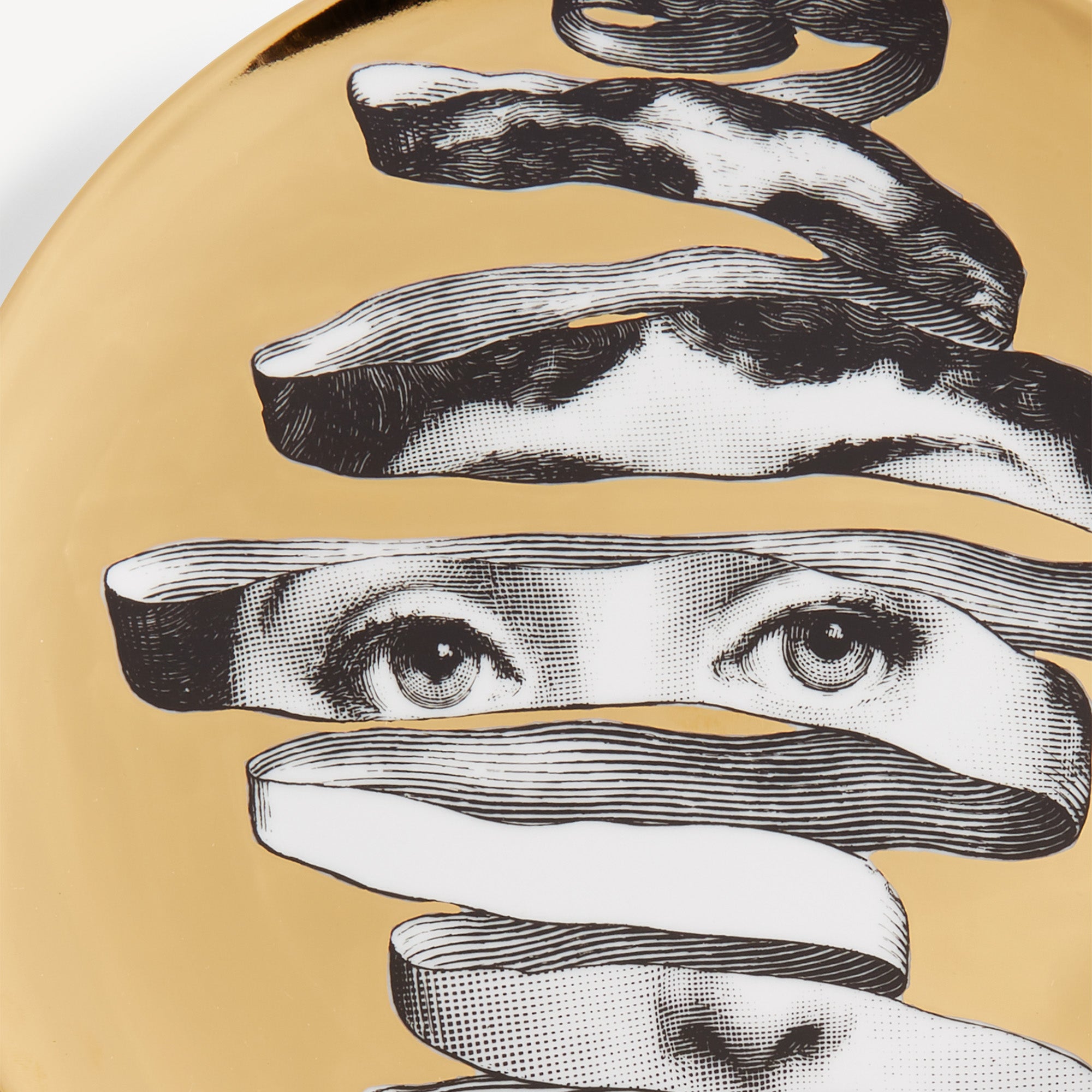 atelier-fornasetti-tema-e-variazioni-wandteller-n-297-porzellan-gold image 4