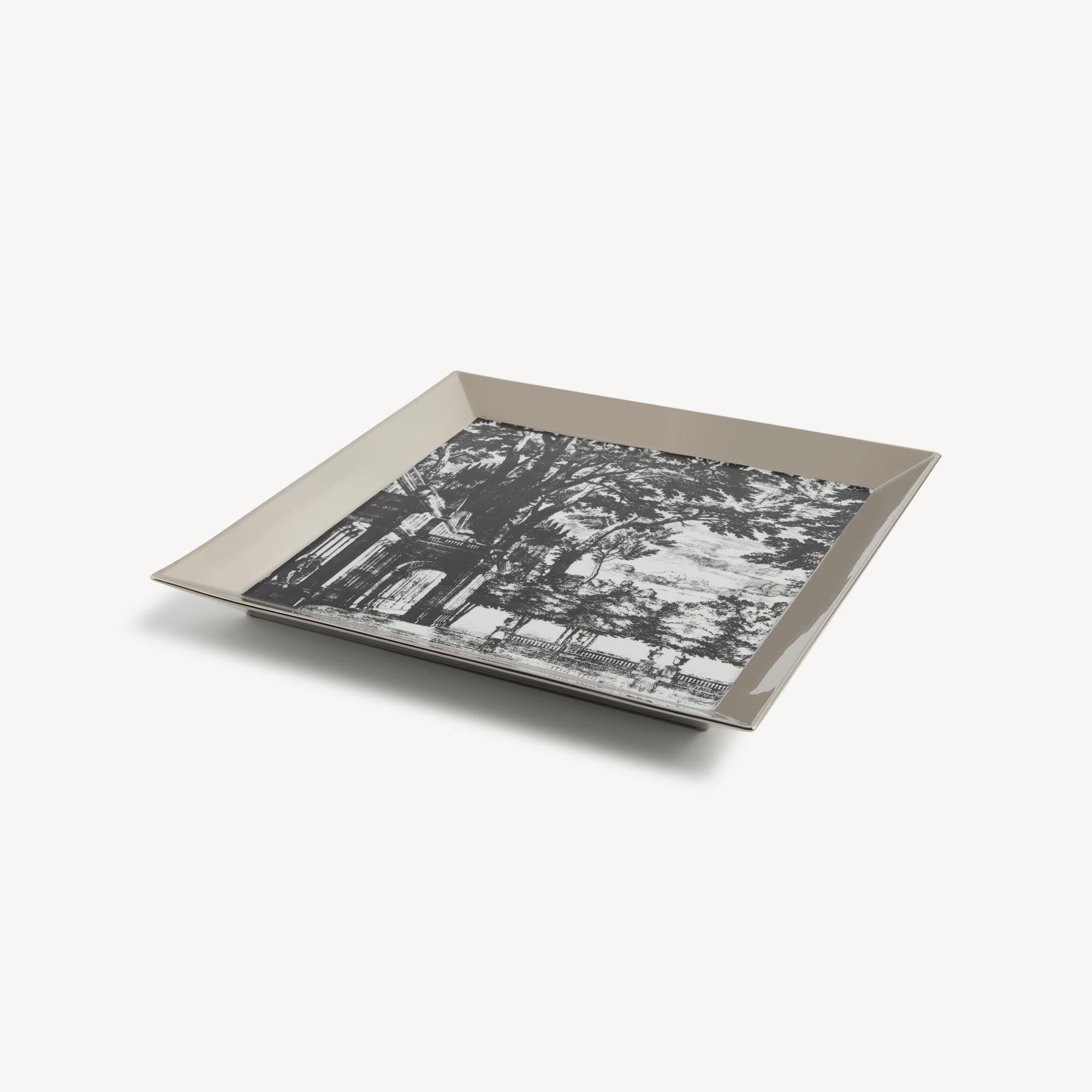 atelier-fornasetti-giardino-settecentesco-tablett-eckig-porzellan-platin image 2