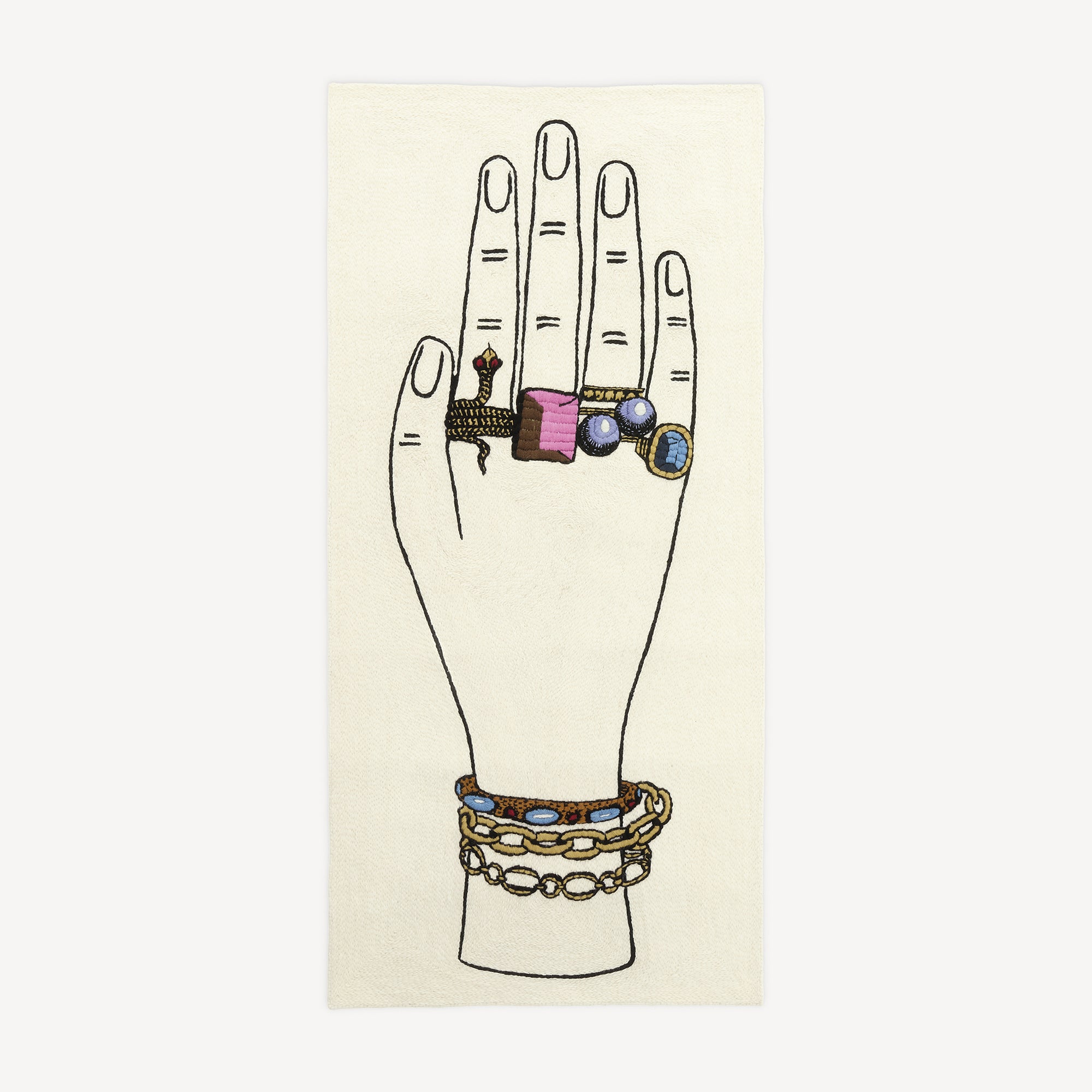 atelier-fornasetti-mano-con-gioielli-teppich-wolle-hand image 1