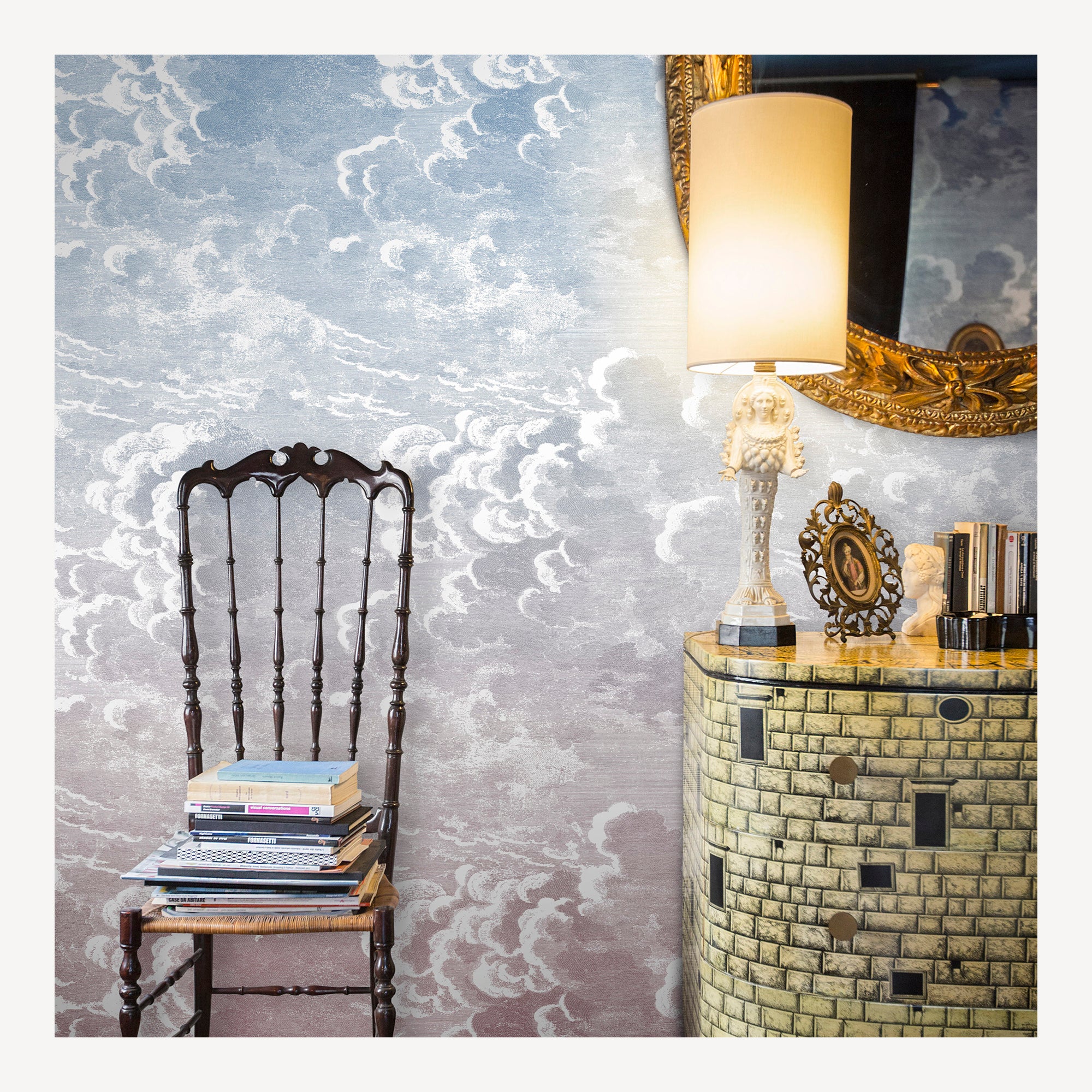 fornasetti-nuvole-al-tramonto-tapete-wolken-dusk image 2