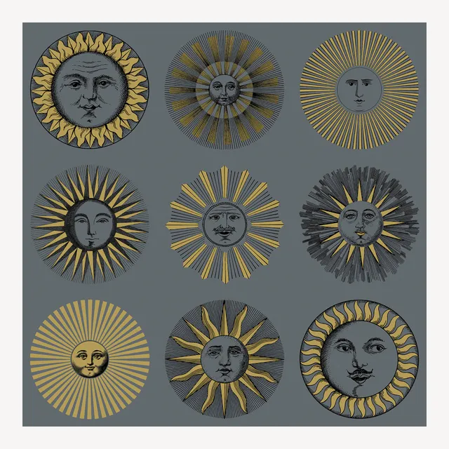 atelier-fornasetti-soli-tapete-sonnenmuster-52cmx10m-smaragd image 1