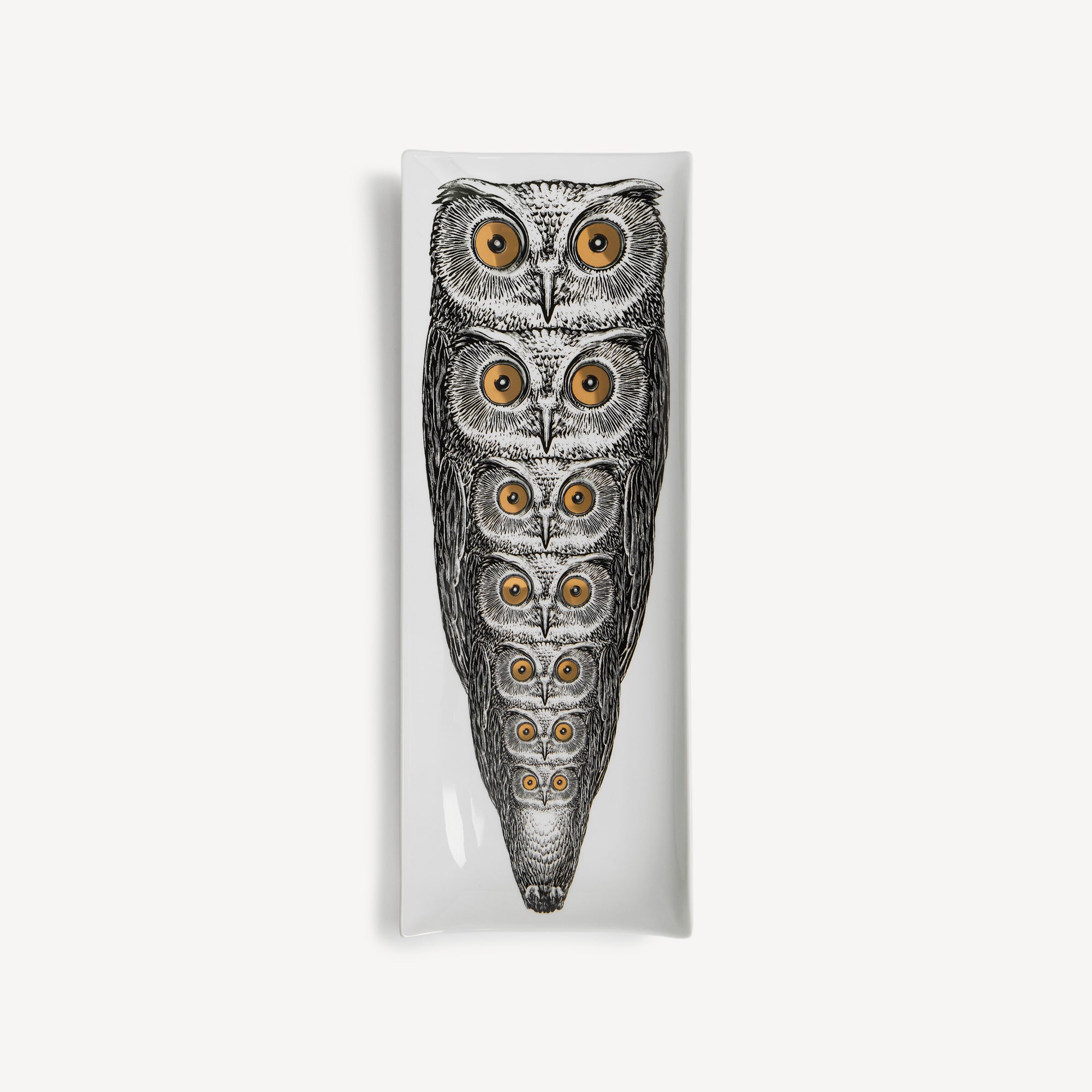 fornasetti-civette-tablett-rechteckig-porzellan-eulen image 1