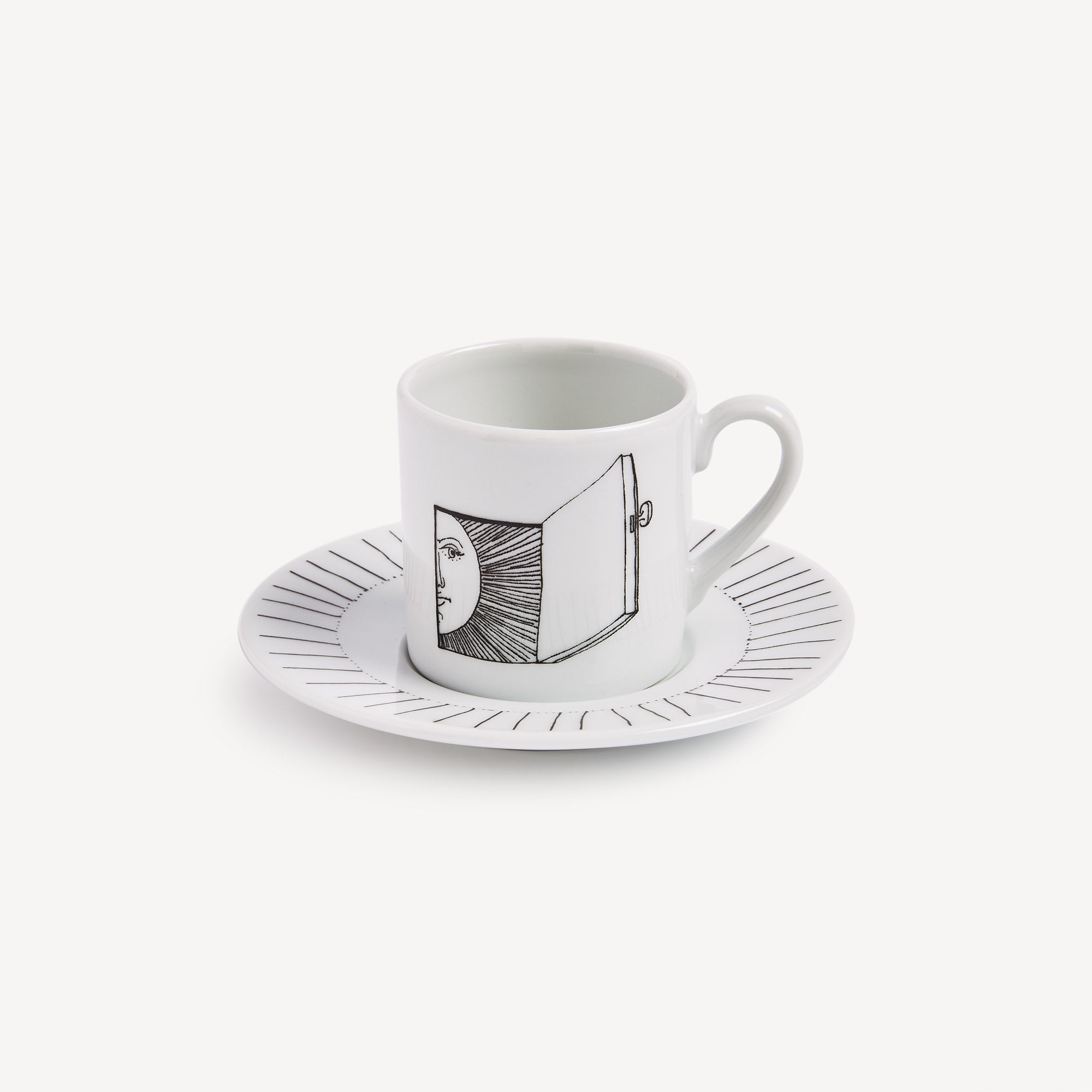 atelier-fornasetti-solitario-kaffeetasse-sonne-porzellan image 2