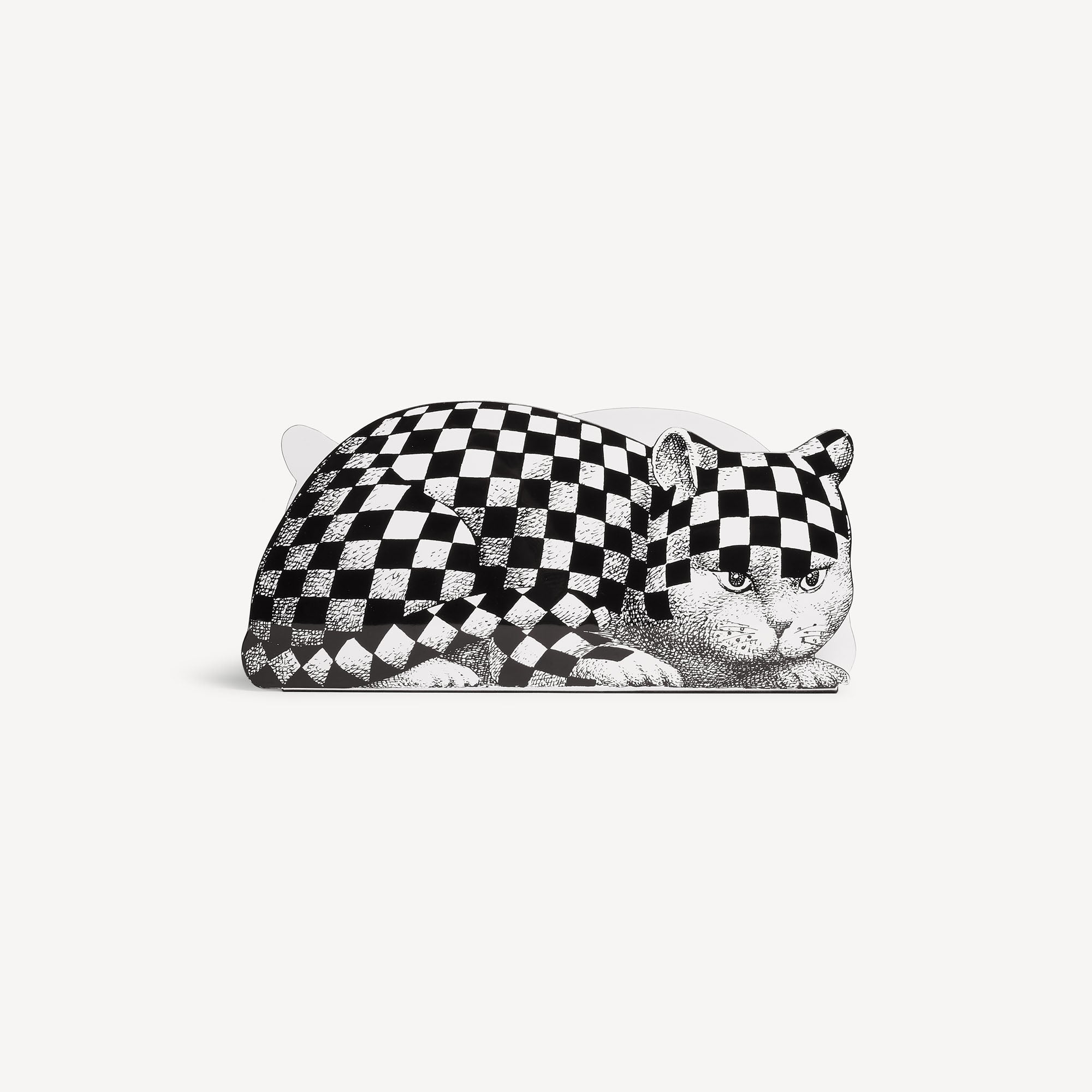 fornasetti-high-fidelity-zeitschriftenst-nder-katzen-metall image 1