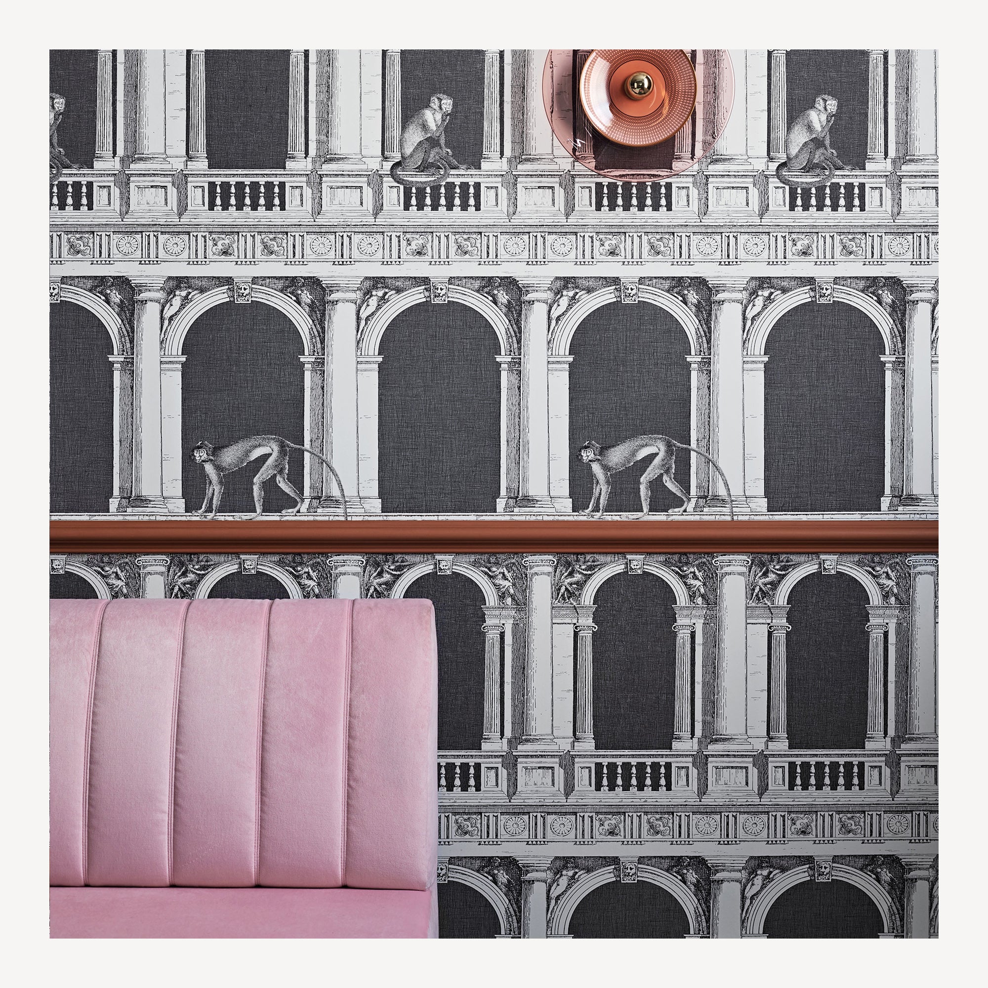 fornasetti-procuratie-e-scimmie-tapete-affen-arkaden-10m image 2