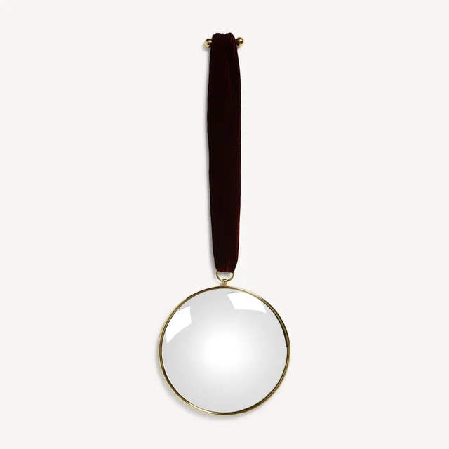 fornasetti-magic-konvexspiegel-messing-mit-samtband-2 image 1