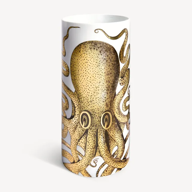 fornasetti-polipo-vase-mittel-gold-oktopus image 1