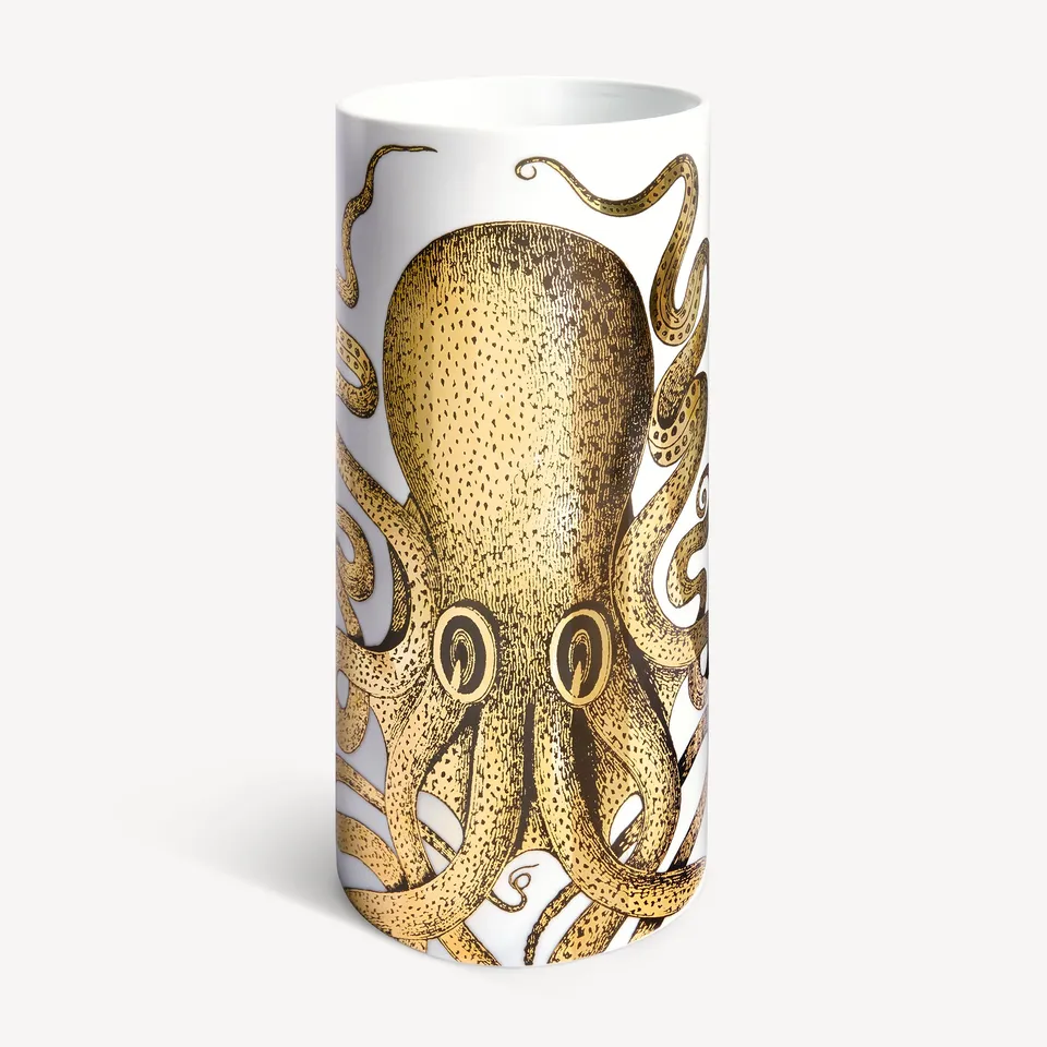 fornasetti-polipo-vase-mittel-gold-oktopus image 1