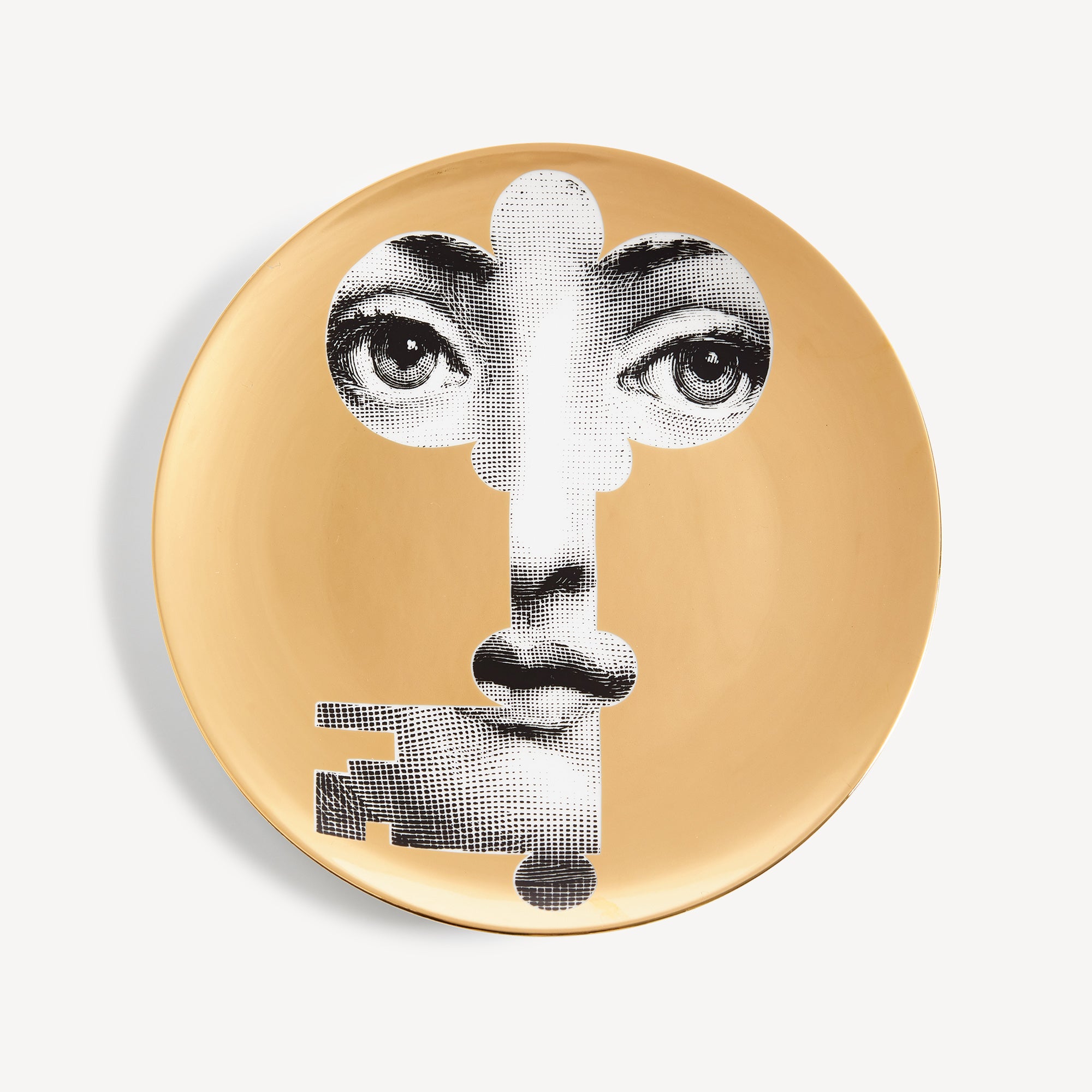 fornasetti-tema-e-variazioni-wandteller-n-47-gold-porzellan image 1